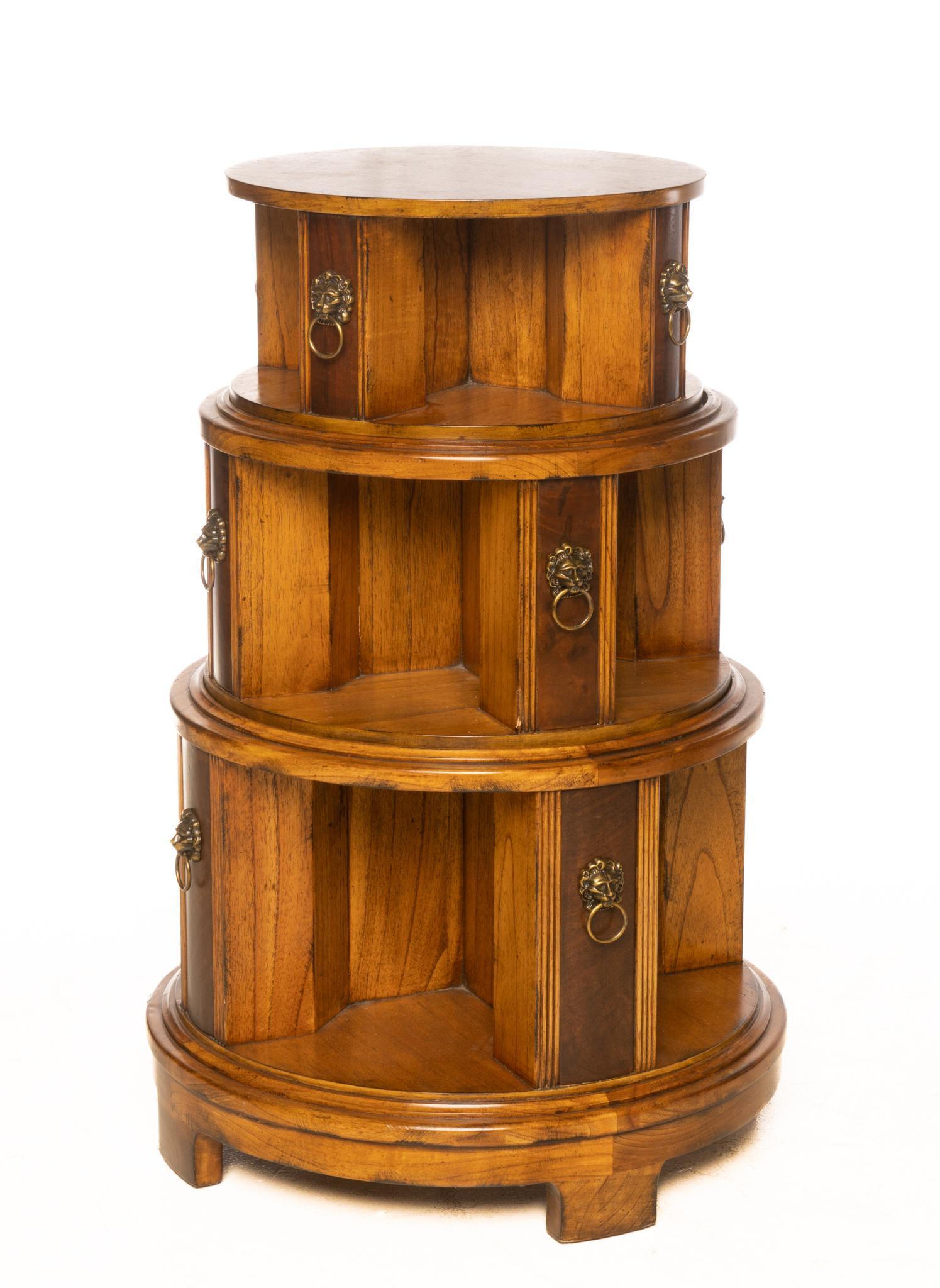 Regency Style Revolving Bookshelf