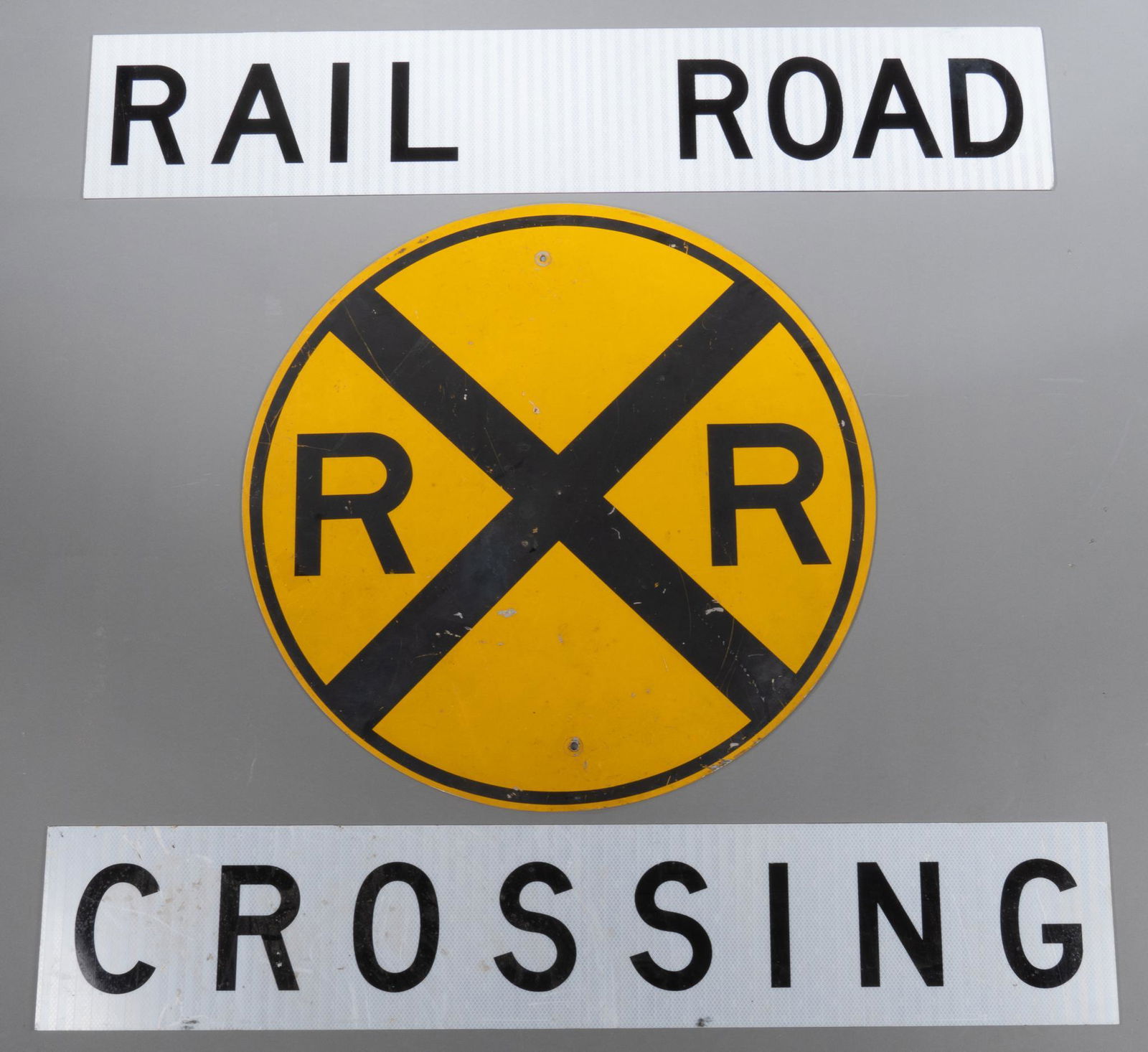 Collection of (3) Railroad Crossing Signs (1 of 3)