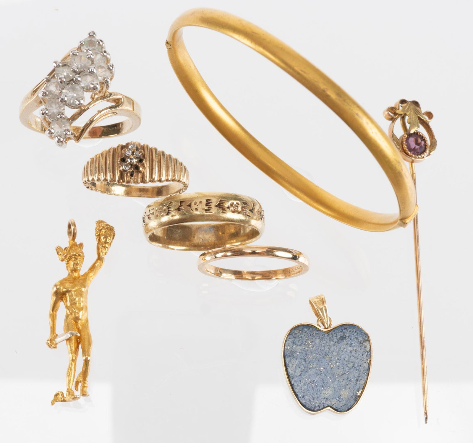 Collection Vintage 14k Gold Rings Pendants Baby Bracelet (1 of 3)