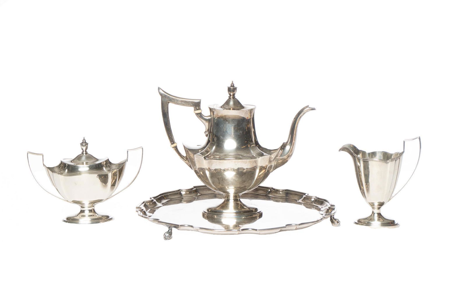 Gorham Plymouth Sterling Silver Tea Set (1 of 6)