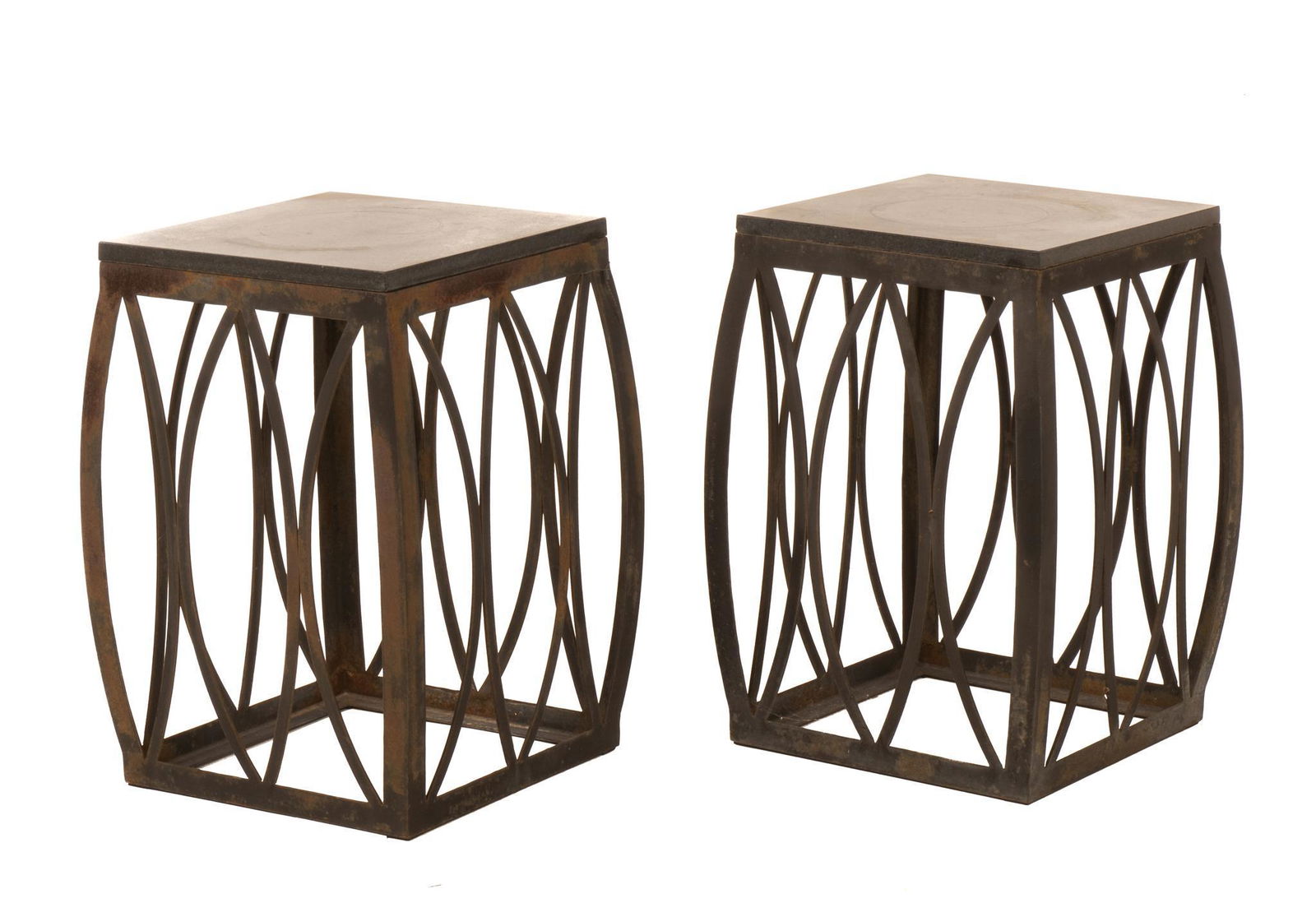 Pair of Metal Plant Stands (1 of 5)