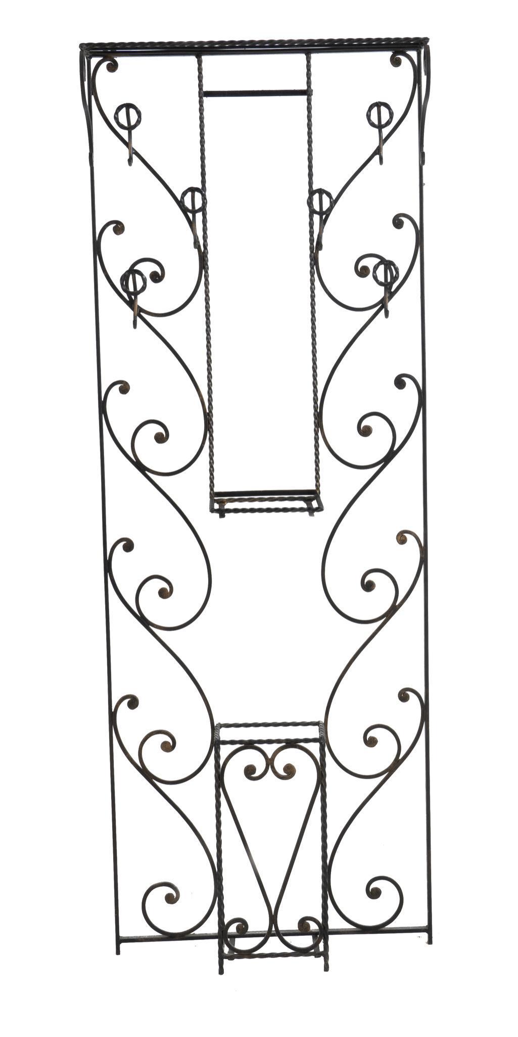 Wrought Iron Hall Tree (1 of 5)