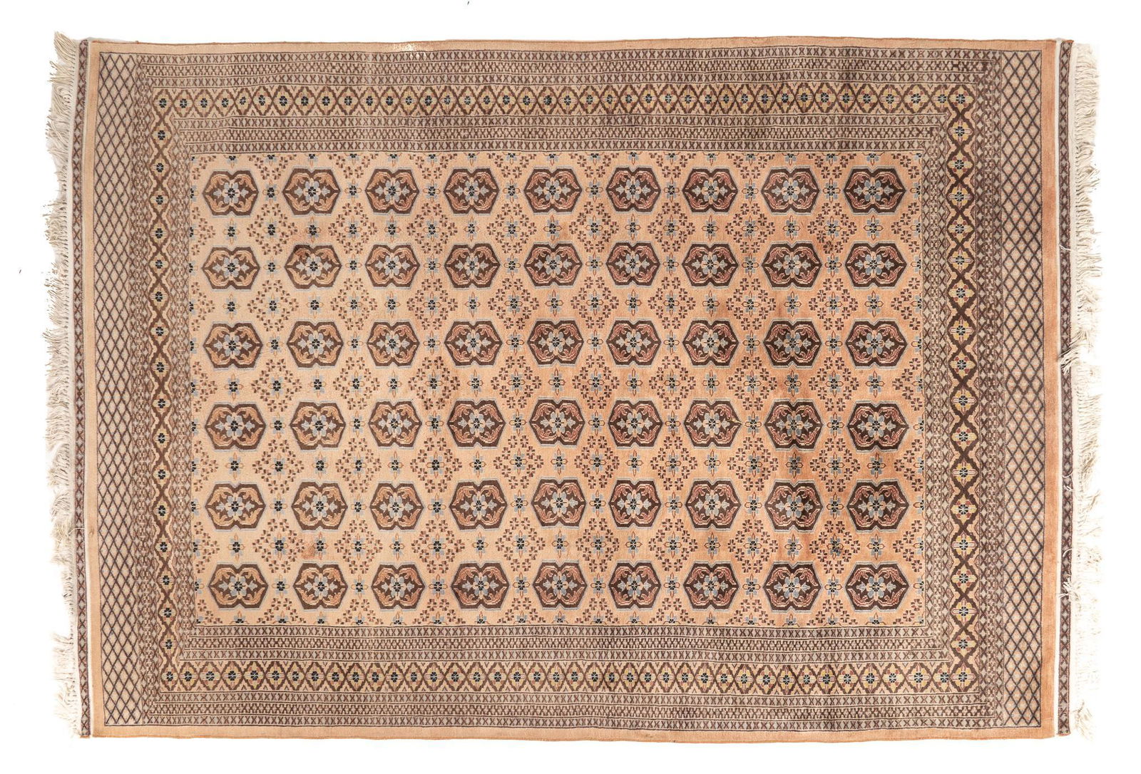 Hand-Made Bokhara Estate Rug, 9'3" x 6'3" (1 of 3)