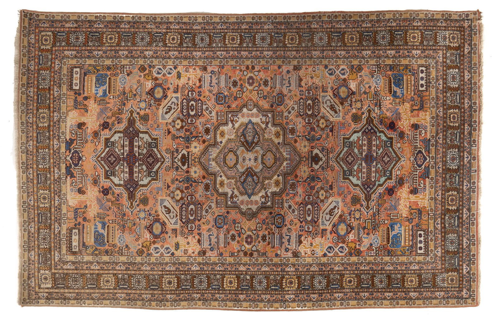 Hand-Made Heriz Style Estate Rug, 8'7" x 5'6" (1 of 4)