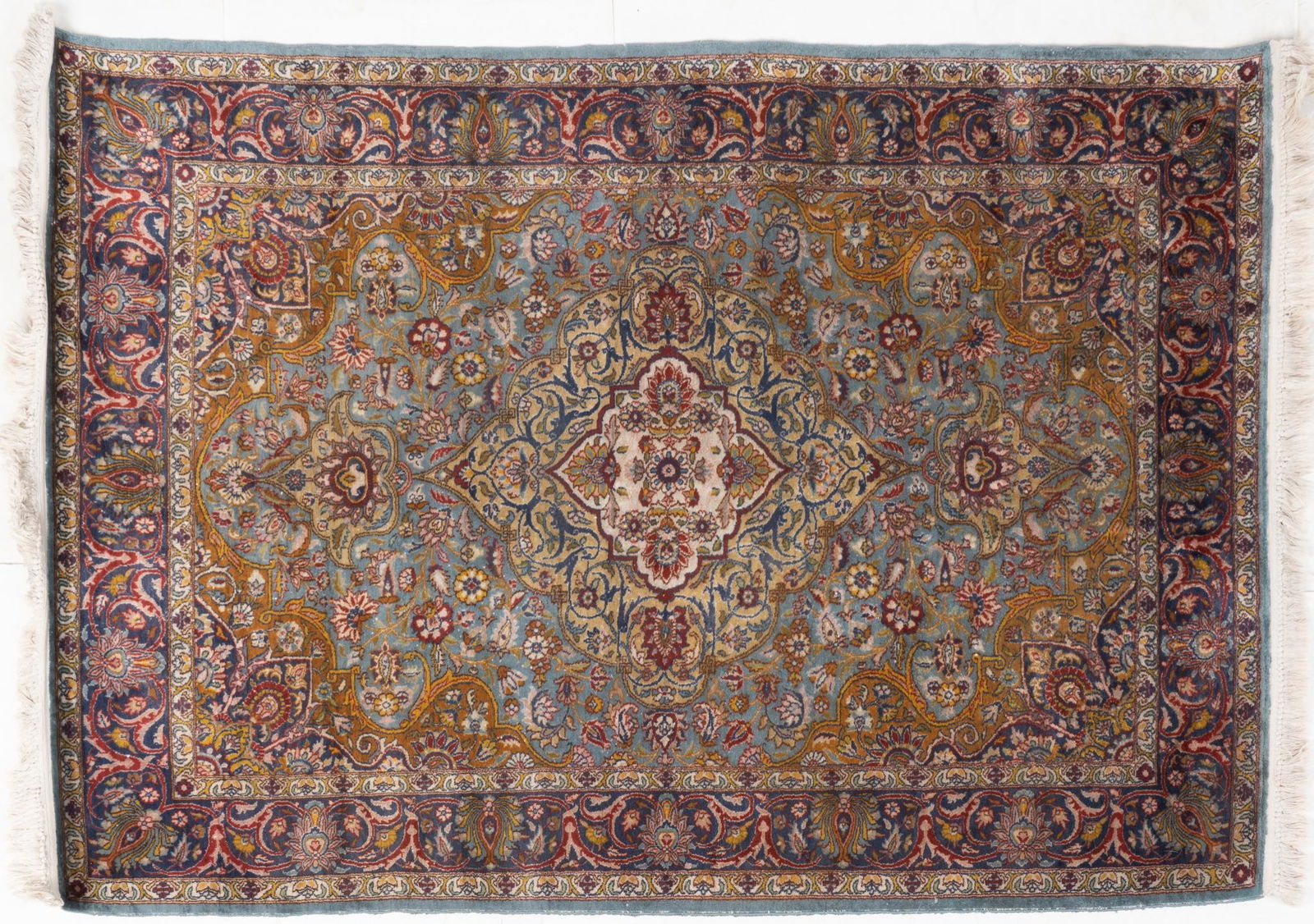 Hand-Made Keshan Style Estate Rug, 4'6" x 6'10" (1 of 4)
