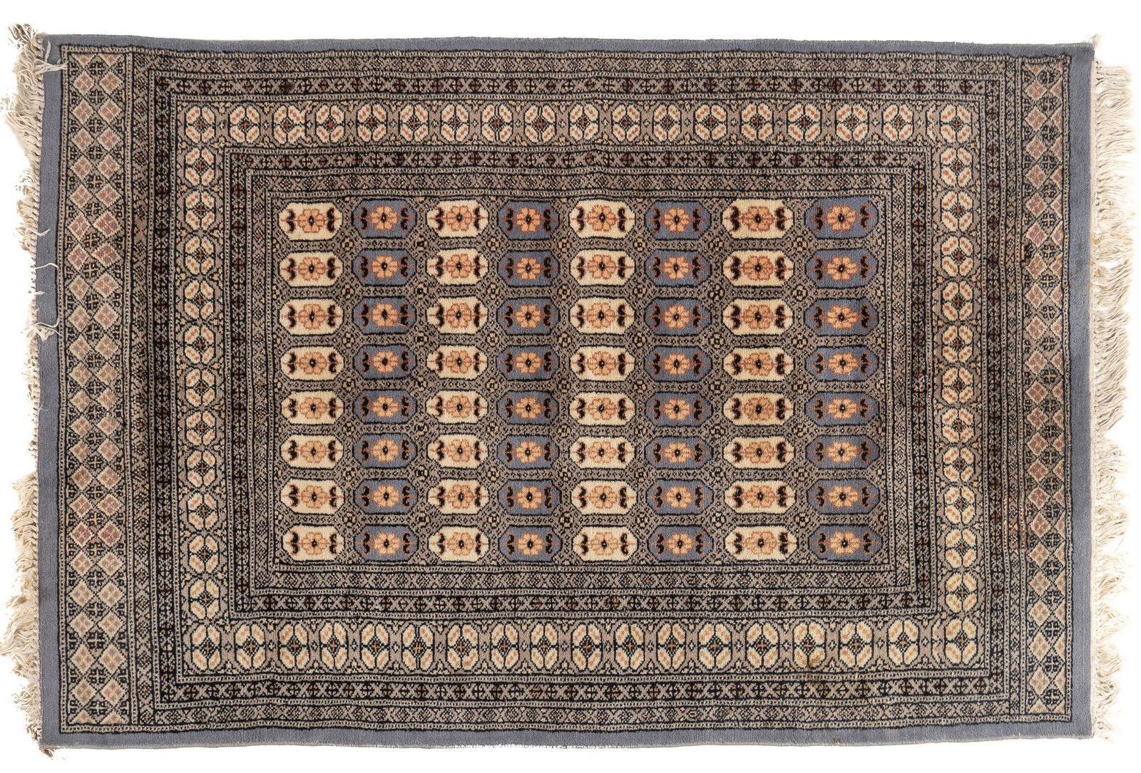 Hand-Made Bokhara Style Estate Rug, 6'4" x 4'2" (1 of 4)