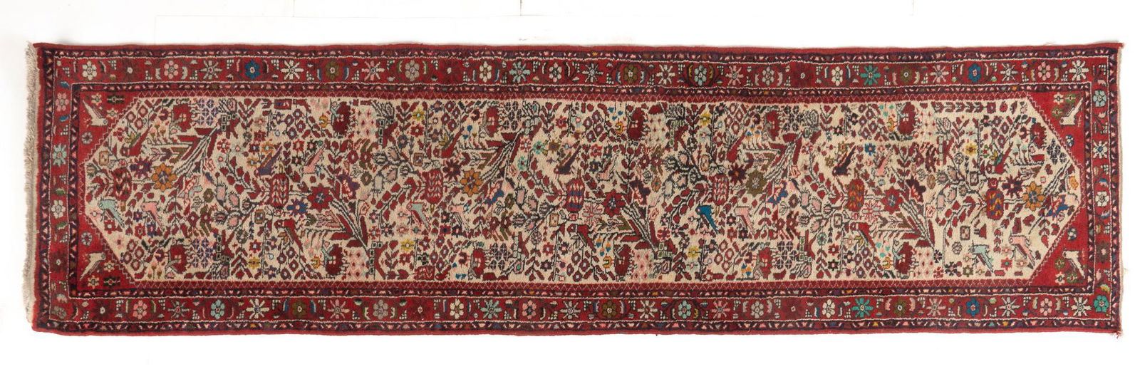Hand-Made Bijar Style Runner Rug, 9'9"x 2'7" (1 of 4)