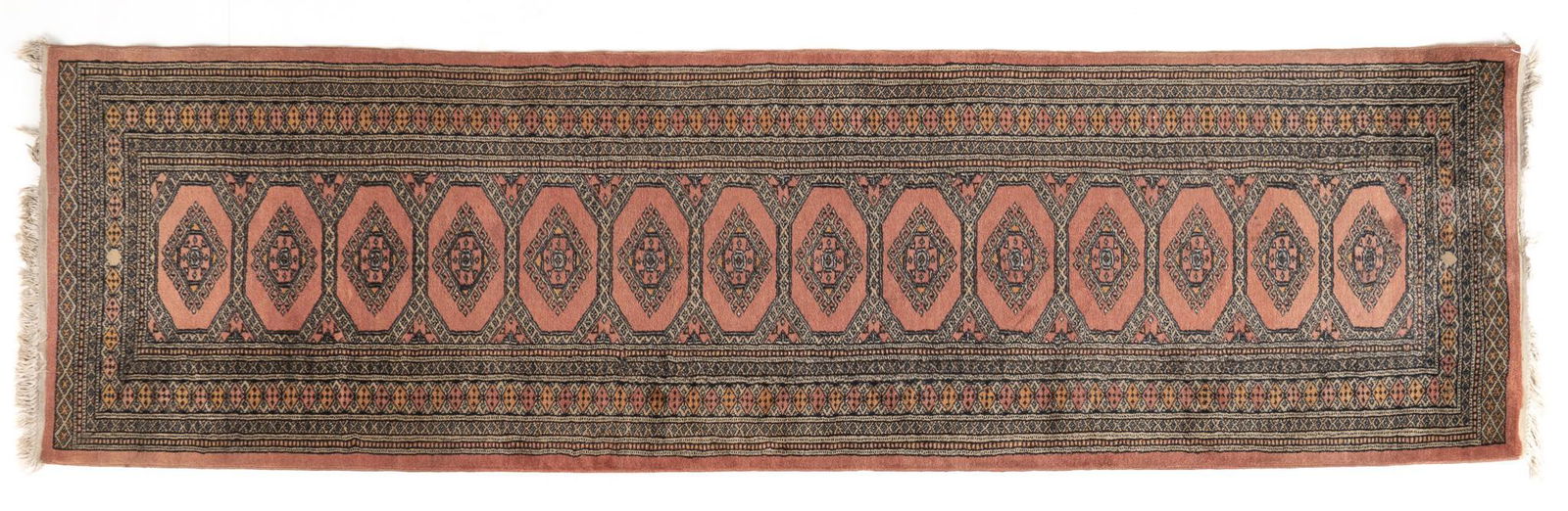 Hand-Made Bokhara Style Runner Rug, 9'7" x 2'8" (1 of 4)