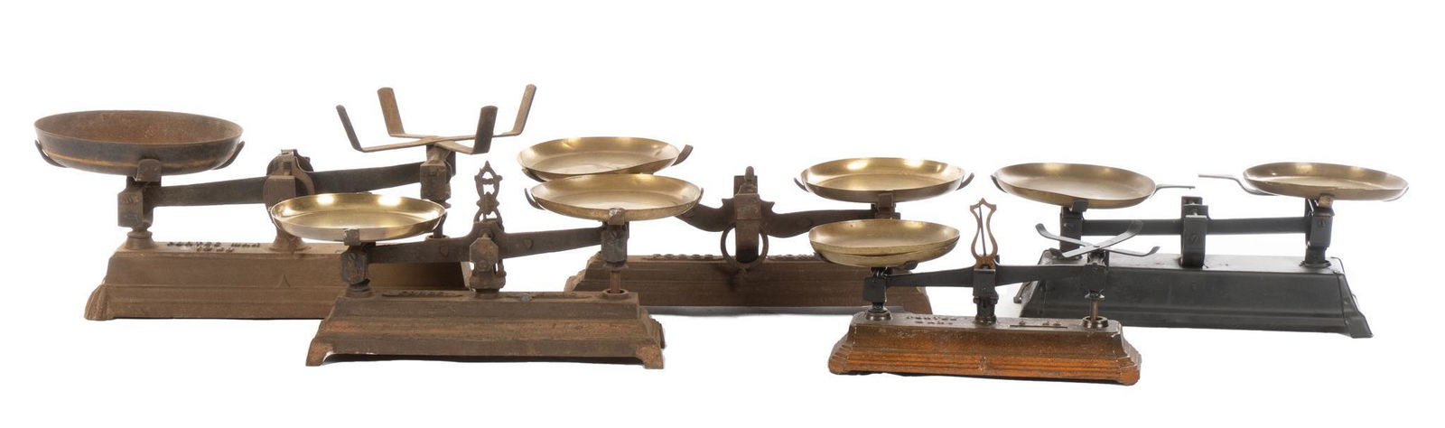 Collection of Vintage Roberval Marketplace Scales (1 of 10)