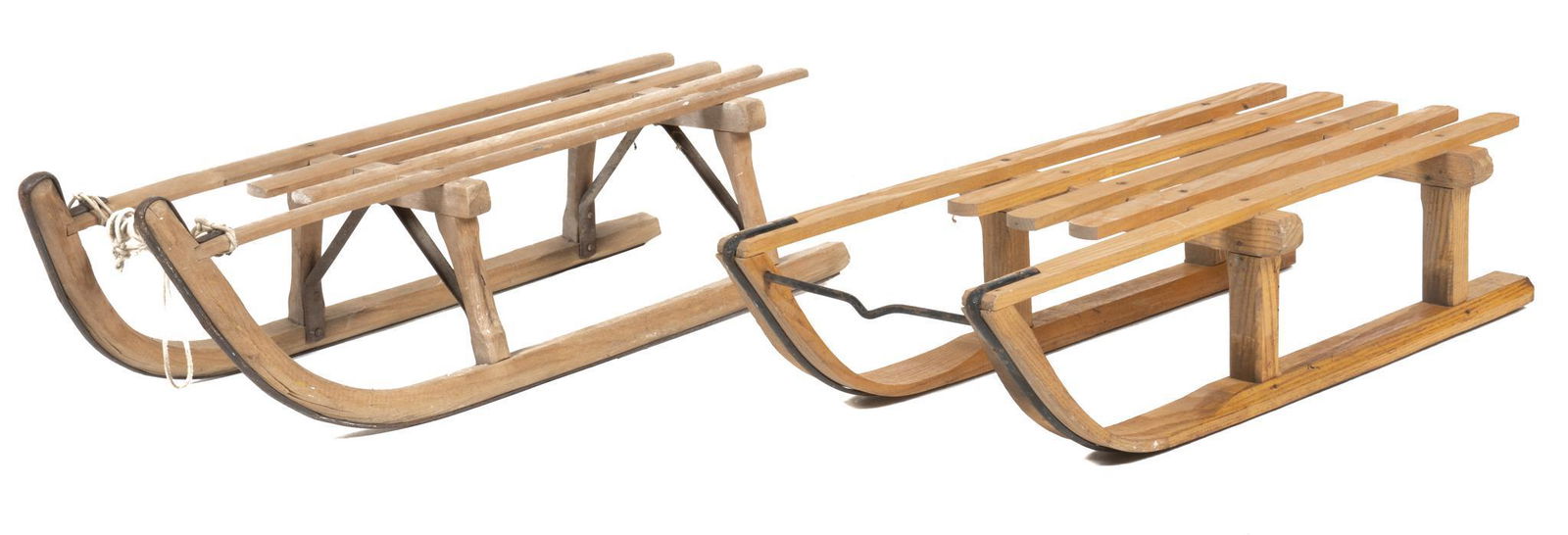 Pair of Wooden Sleds (1 of 4)
