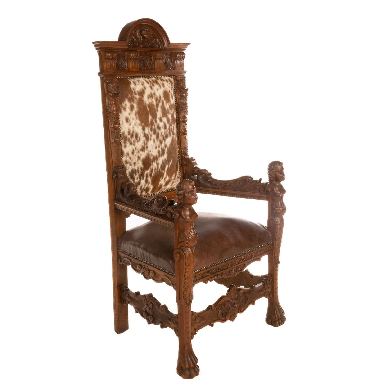 Ranch-Style Cowhide Armchair (1 of 8)
