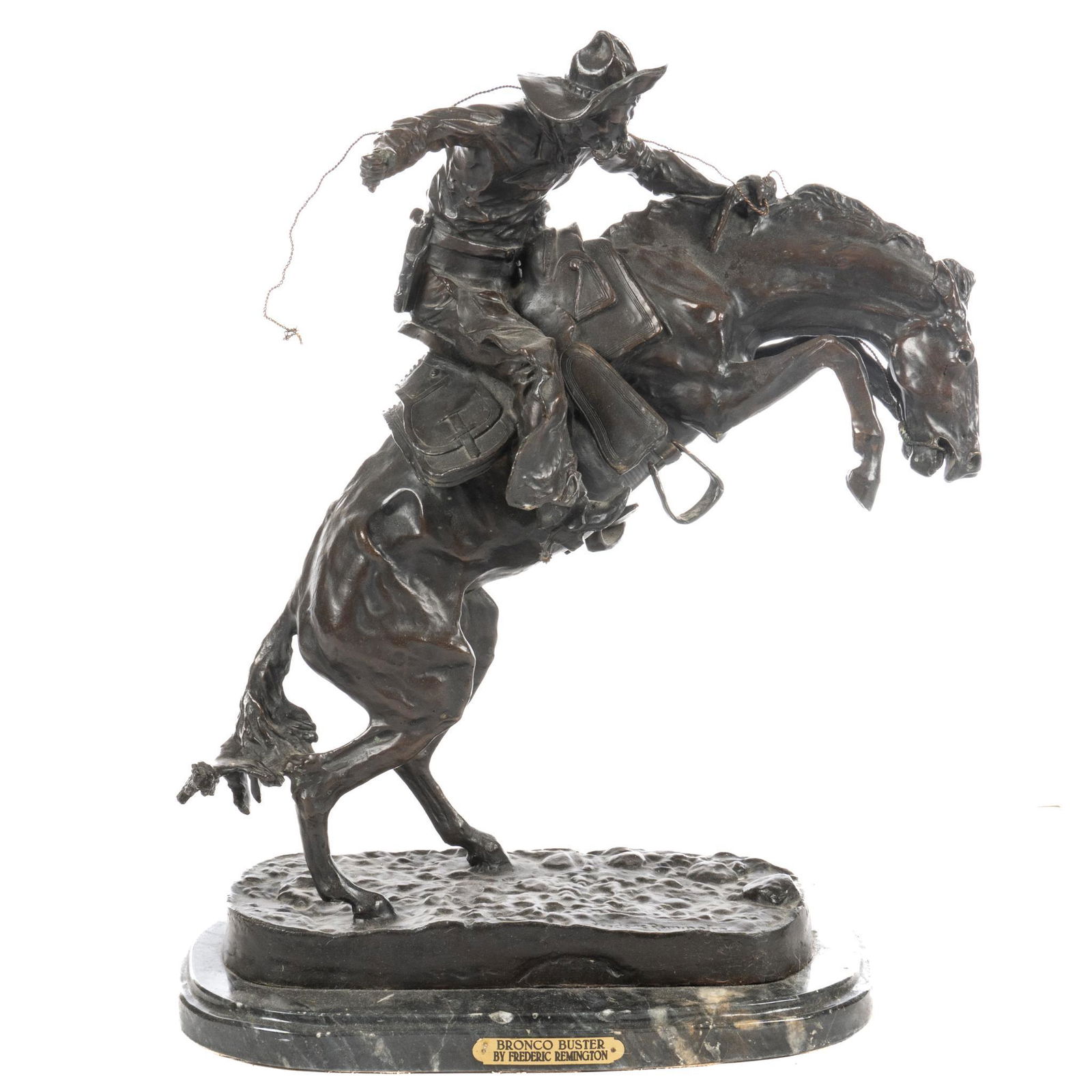 Frederic Remington (1861-1909),"Bronco Buster" (1 of 6)