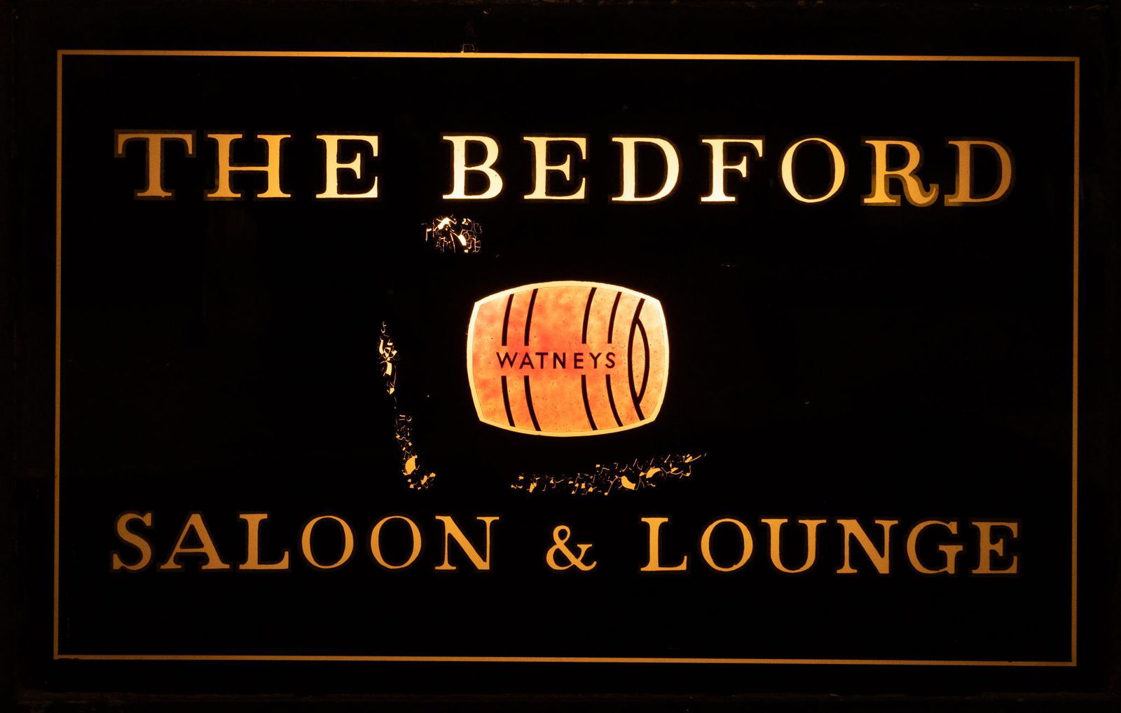 The Bedford Saloon & Lounge Light Up Pub Sign (1 of 6)