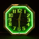 Art Deco Say-It-Neon Wall Clock