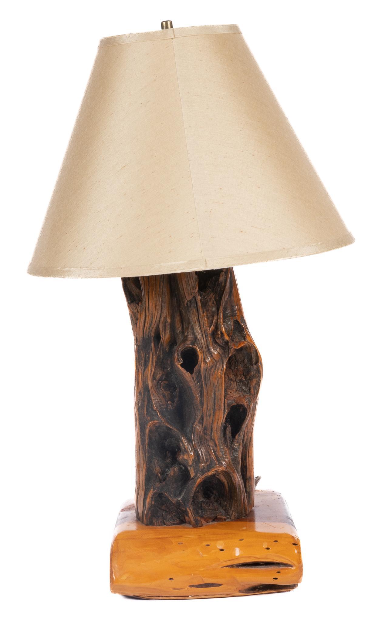 Rustic Live Edge Style Table Lamp (1 of 7)