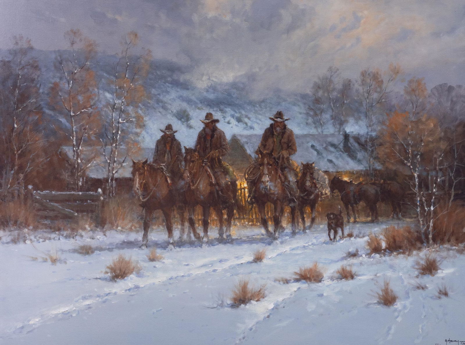 G. Harvey (Gerald Harvey Jones, 1933-2017, TX), "Three Hands and A Hound", 2009 (1 of 5)