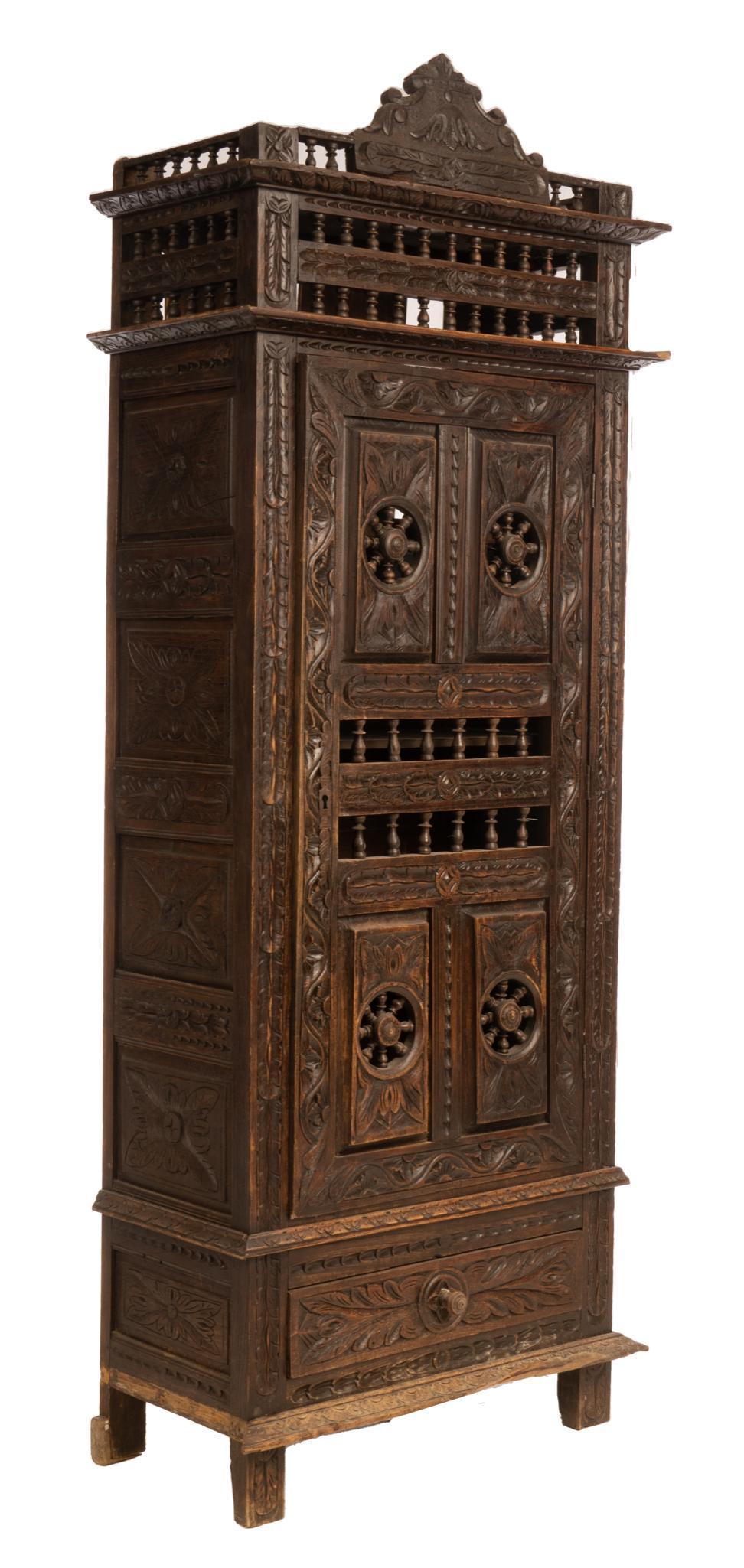 Breton Style Bonnetiere Cupboard (1 of 5)