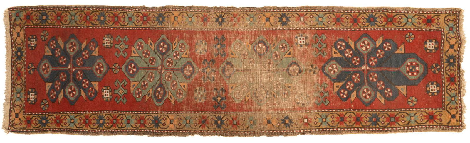 Hand-Made Oushak Runner Rug, 8'10" x 2'5" (1 of 4)