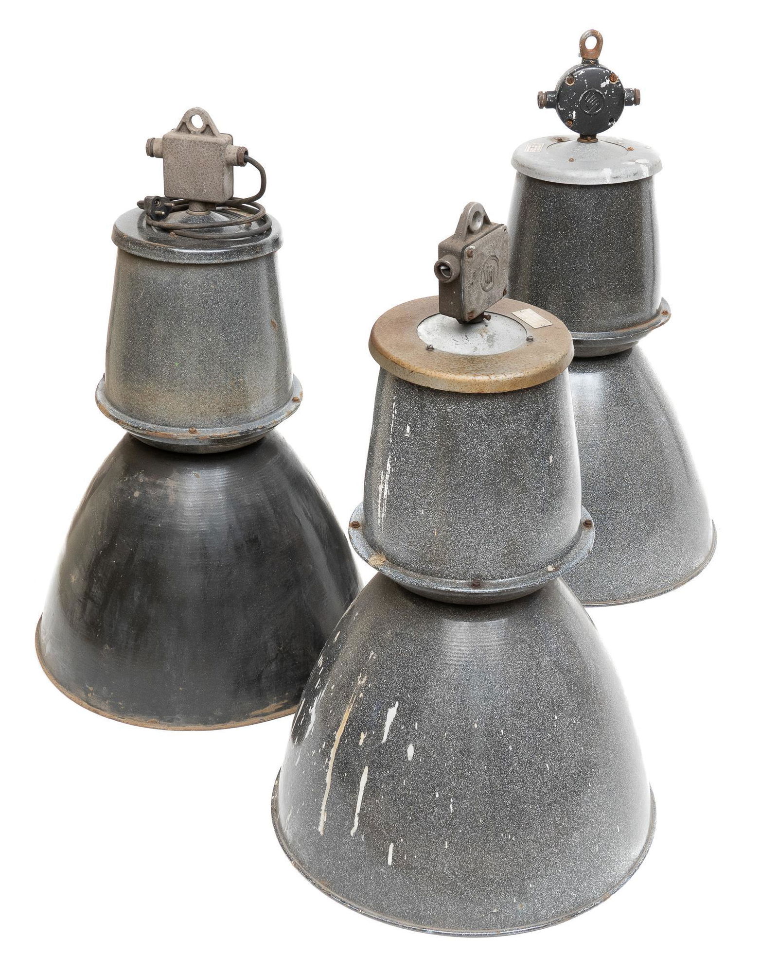 Set of (3) Industrial Factory Lamps (1 of 9)