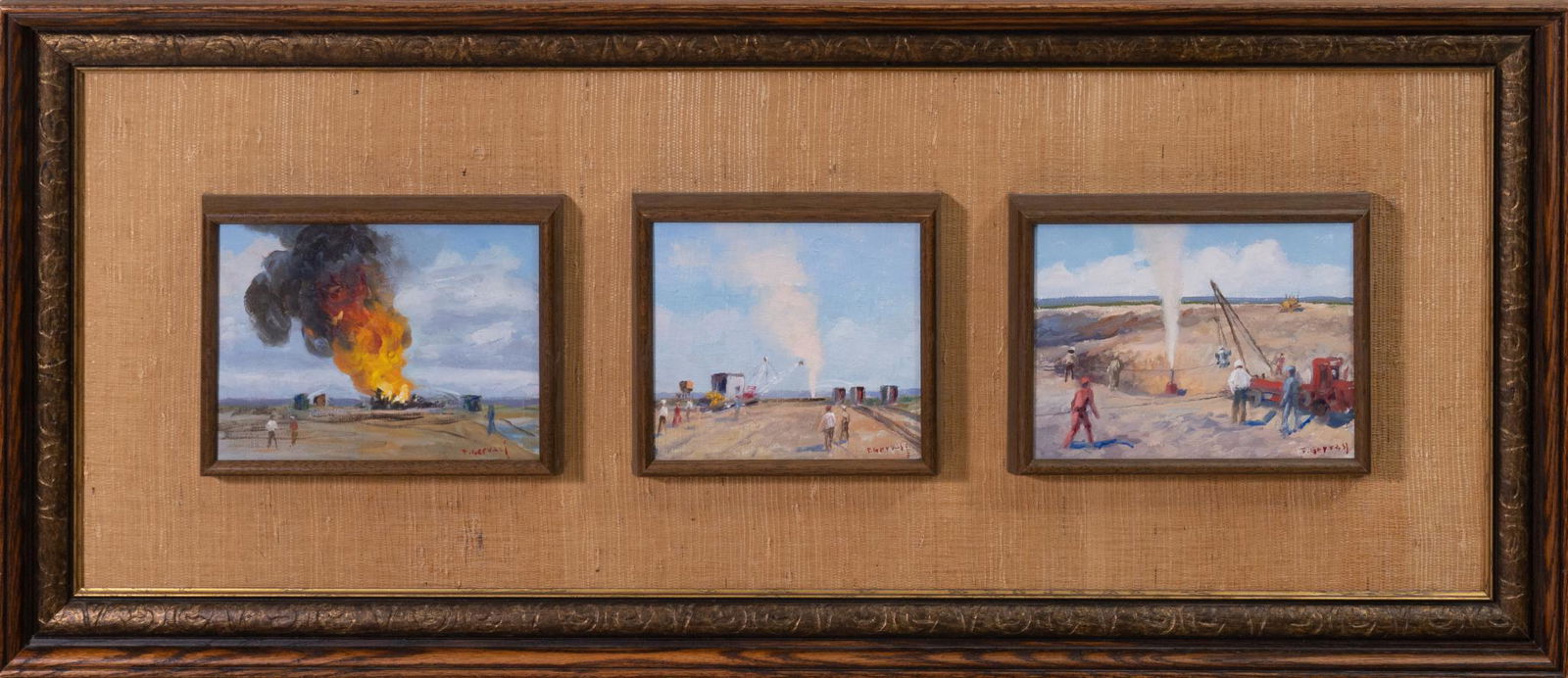 Frank Gervasi (1895-1986, IT, TX), Oil Field Scenes (1 of 7)