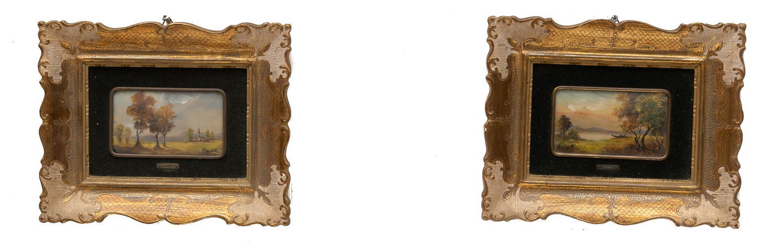 J. Wandell, Pair of Framed Landscapes (1 of 6)