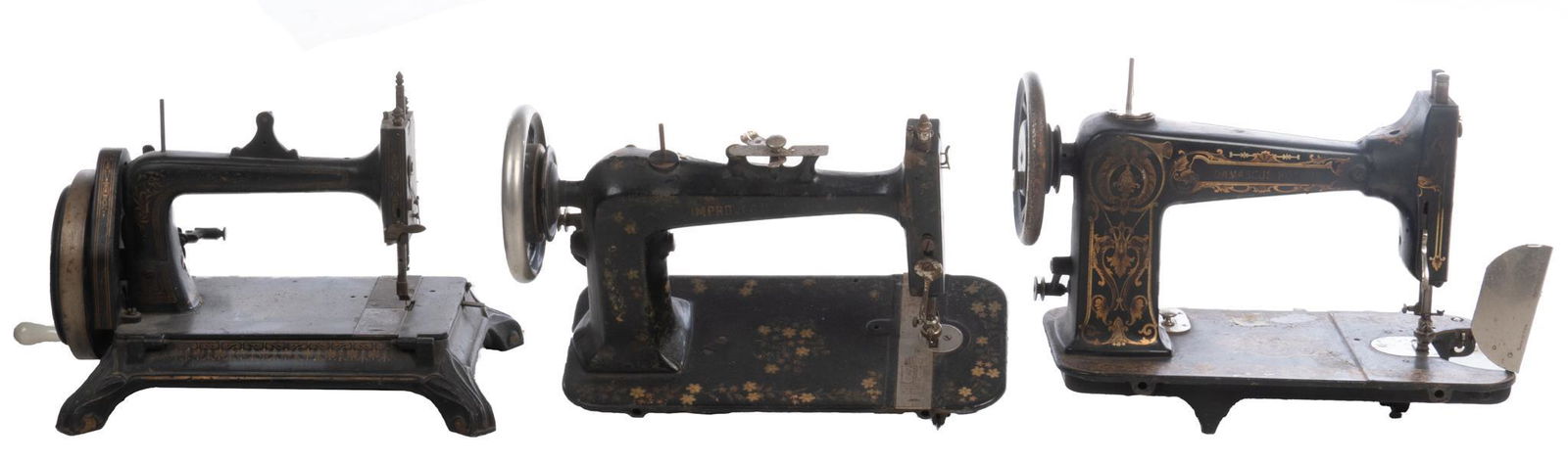 Set of (3) Vintage Sewing Machines (1 of 7)