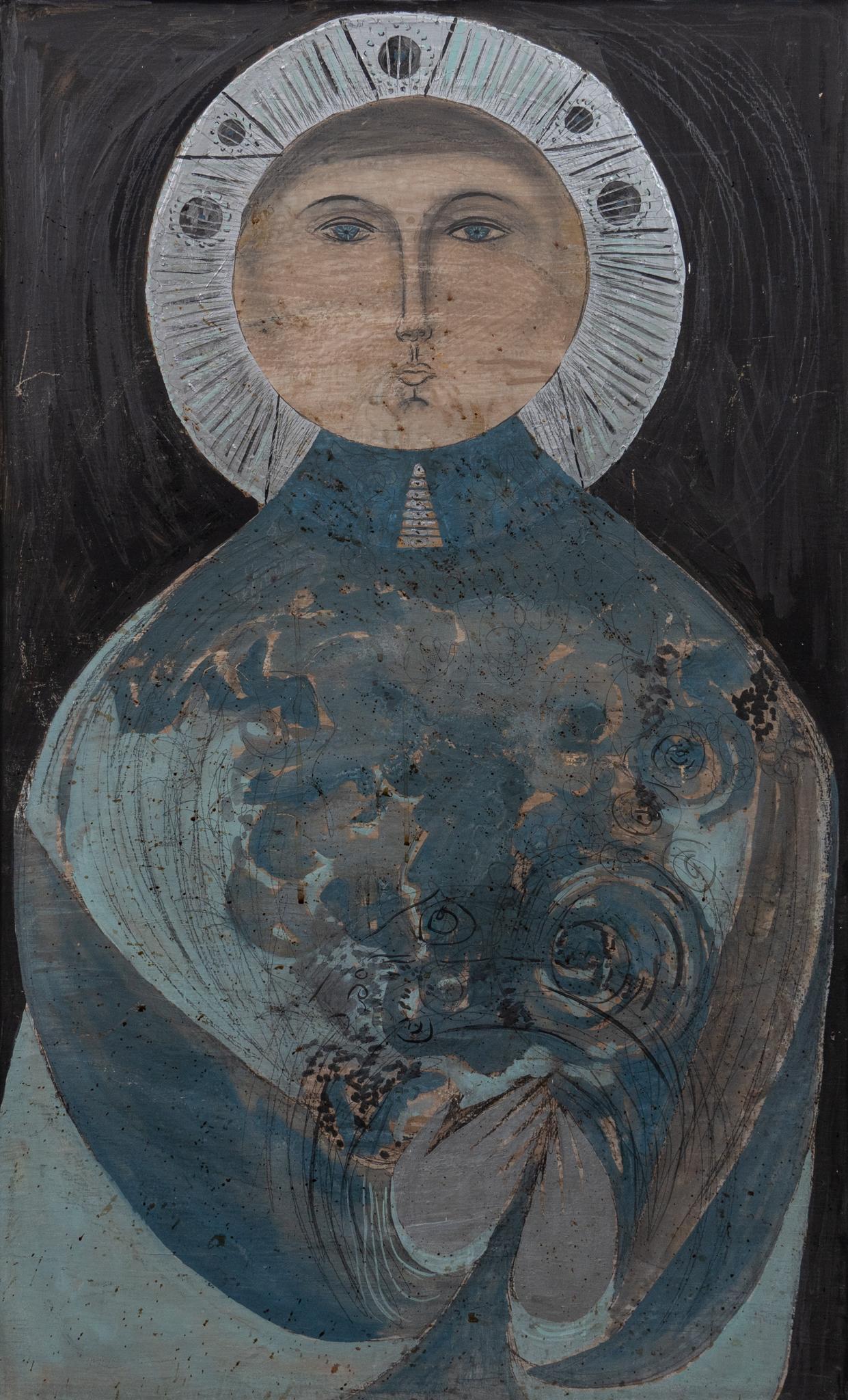 Religious Icon, Oil on Board (1 of 3)