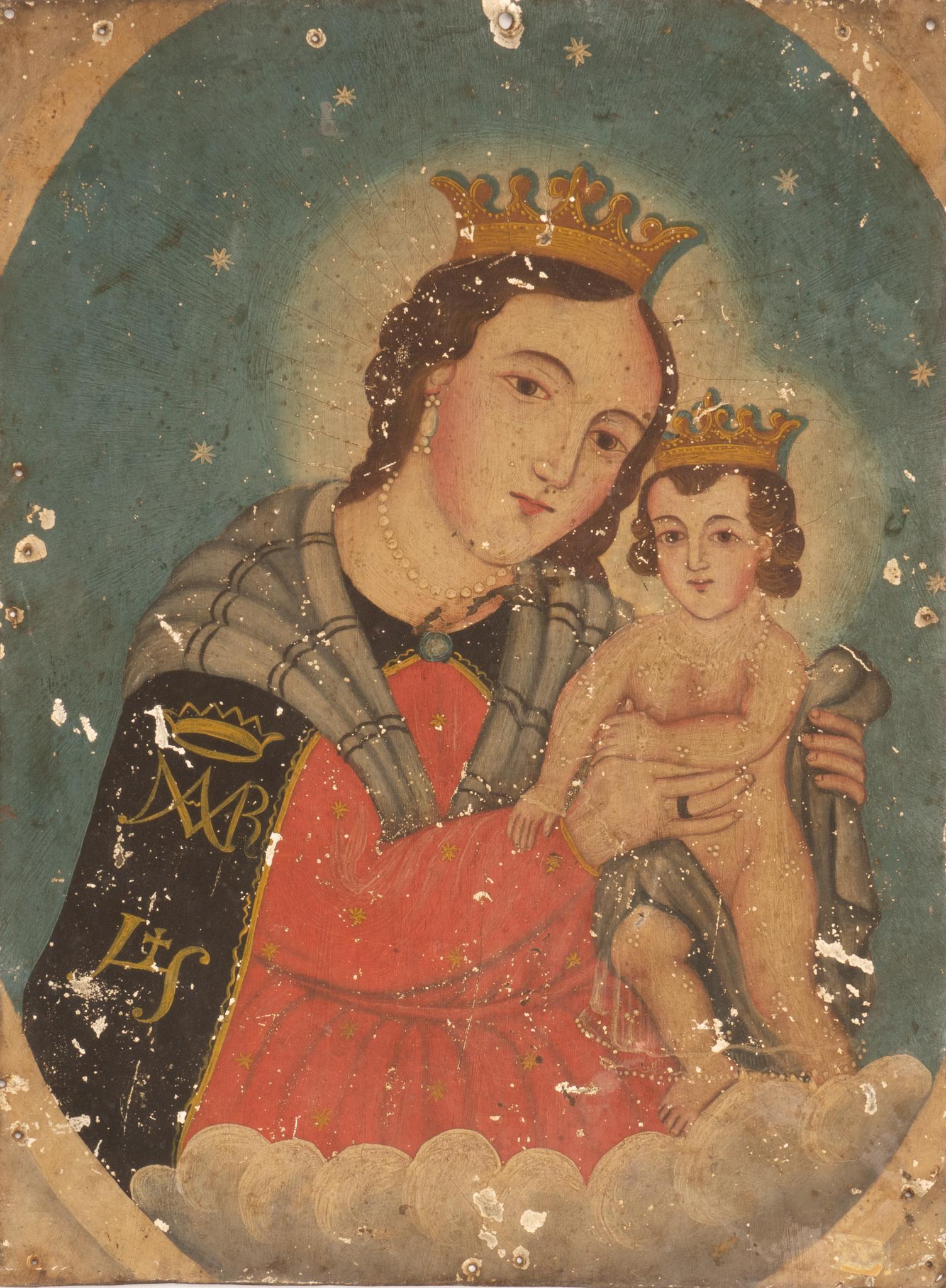 19th C. Mexican Retablo, N.S de Refugio (1 of 2)