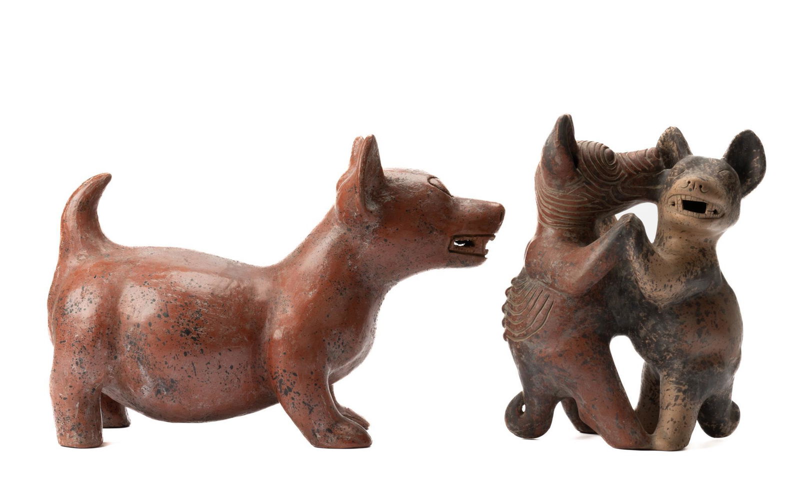 Pair of Colima Style Ceramic Sculptures (1 of 4)