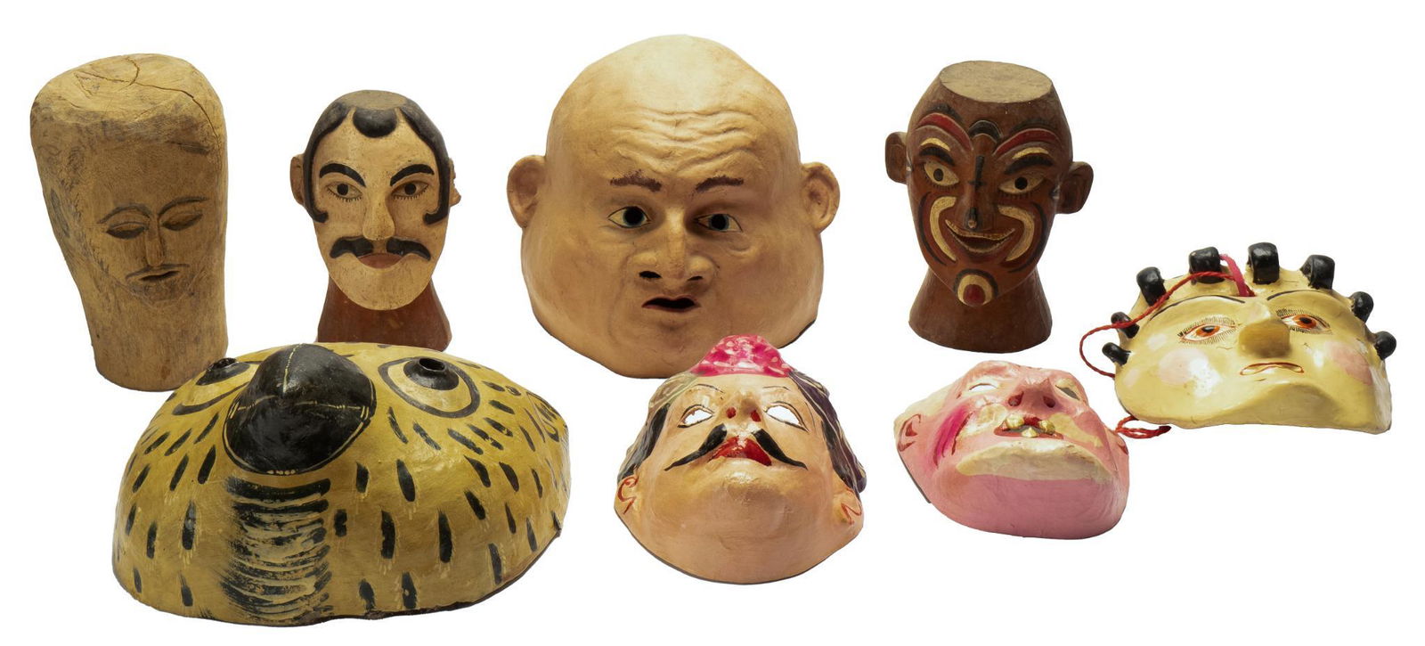 Collection of Mexican Folk Art Masks (8) (1 of 5)