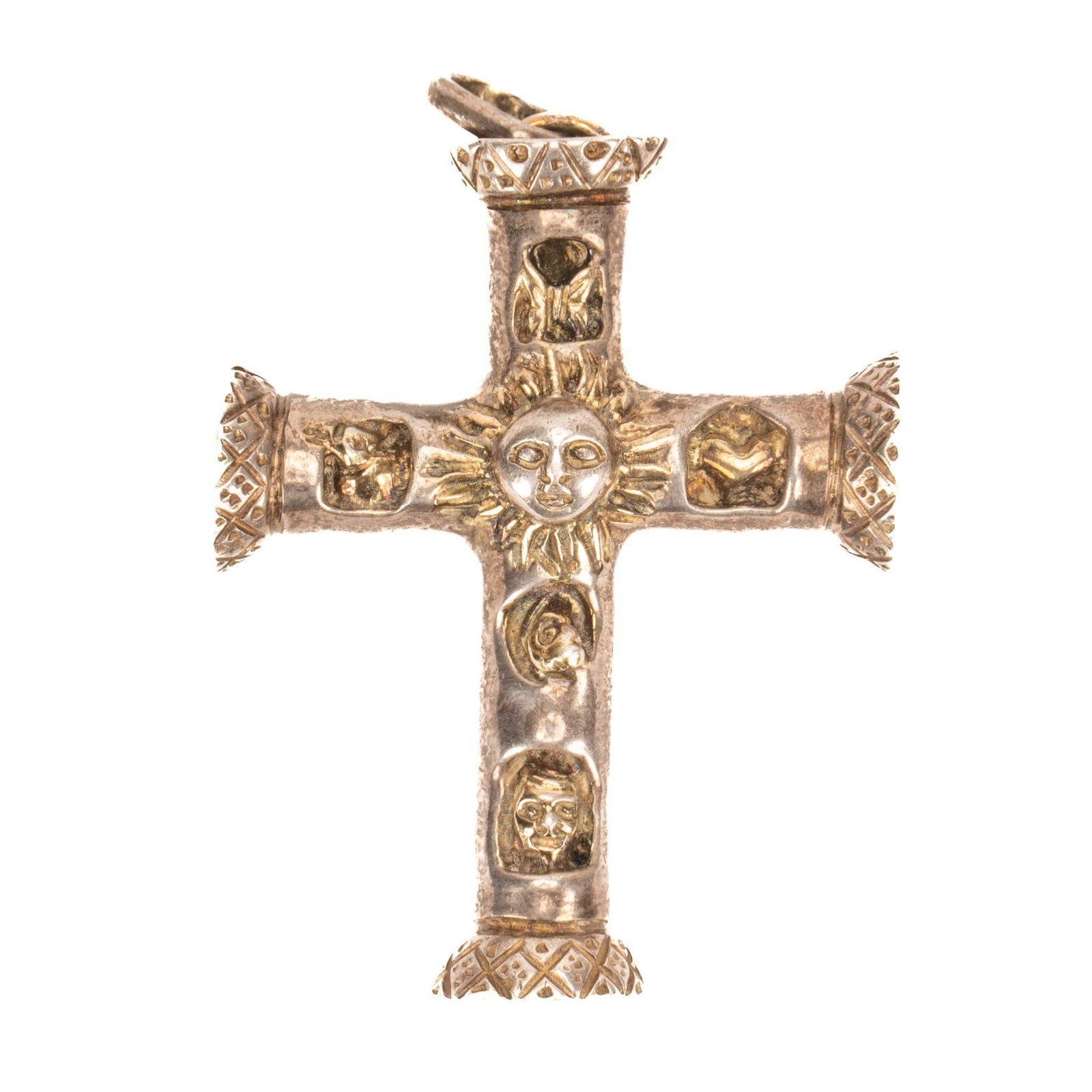 Sergio Bustamante Sterling Silver Cross Pendant (1 of 4)