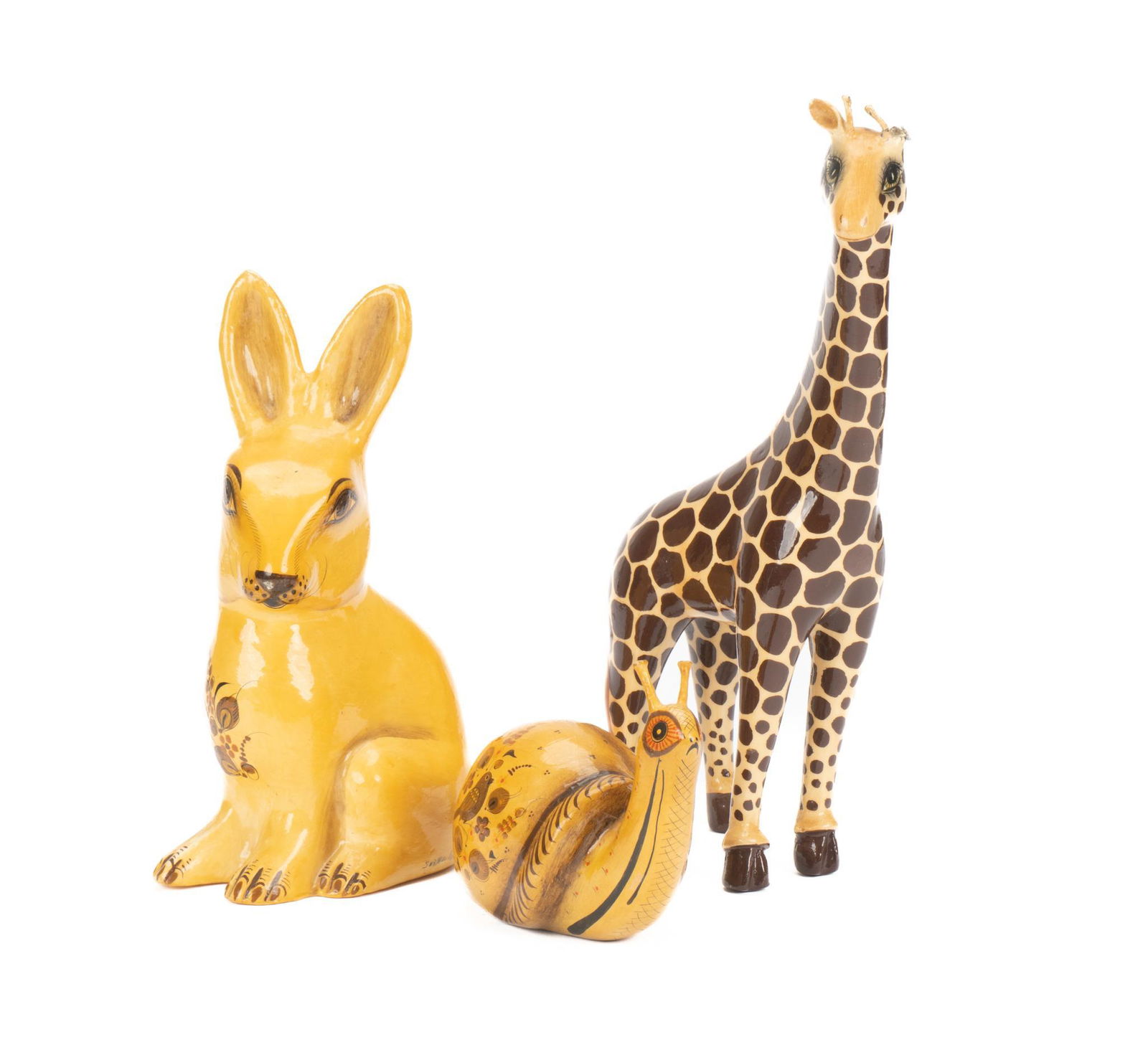 Sergio Bustamante (b.1949, MEX), Set of (3) Folk Art Ceramic Animal Figurines (1 of 4)