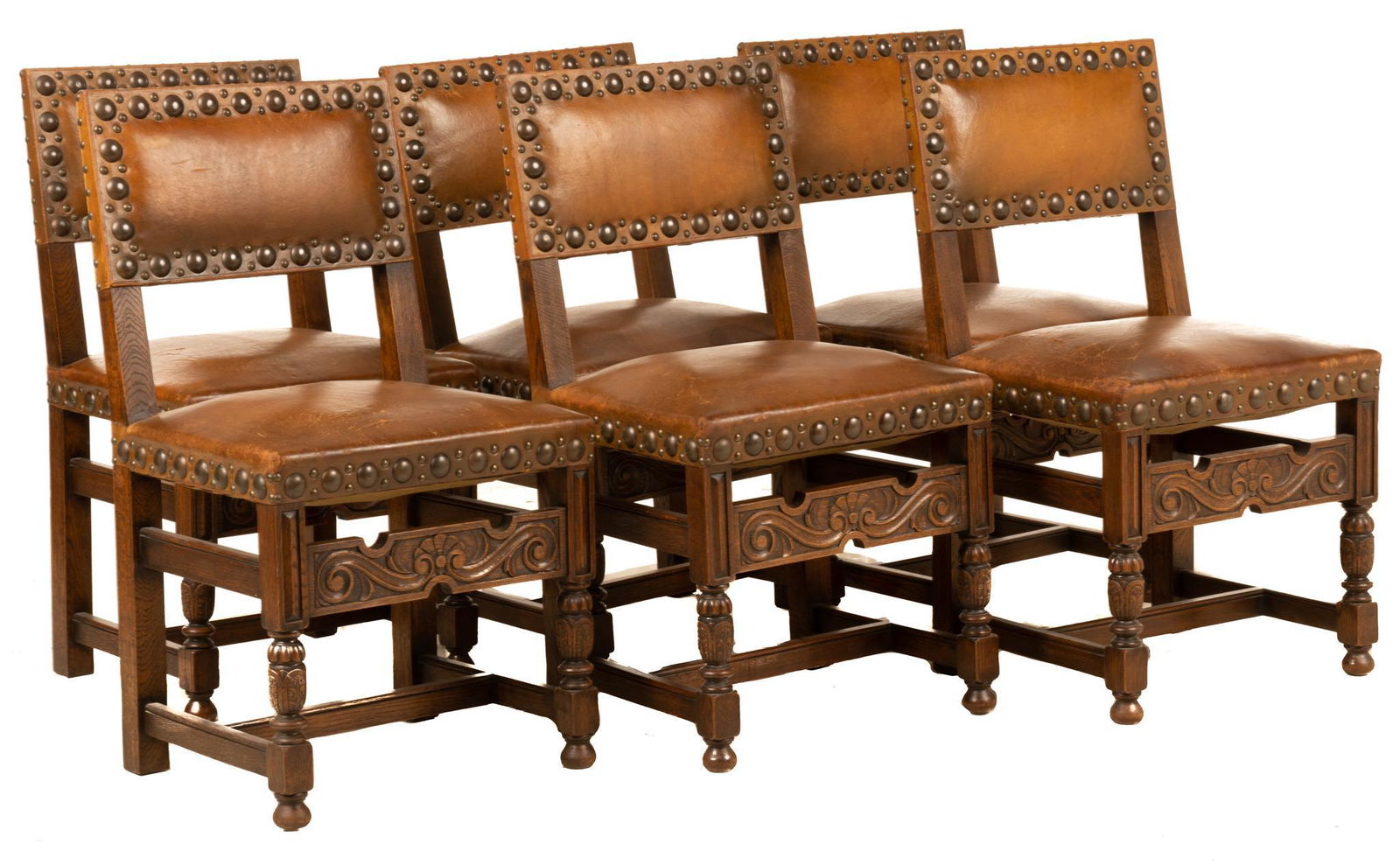 Set of (6) Spanish Revival Dining Chairs (1 of 4)