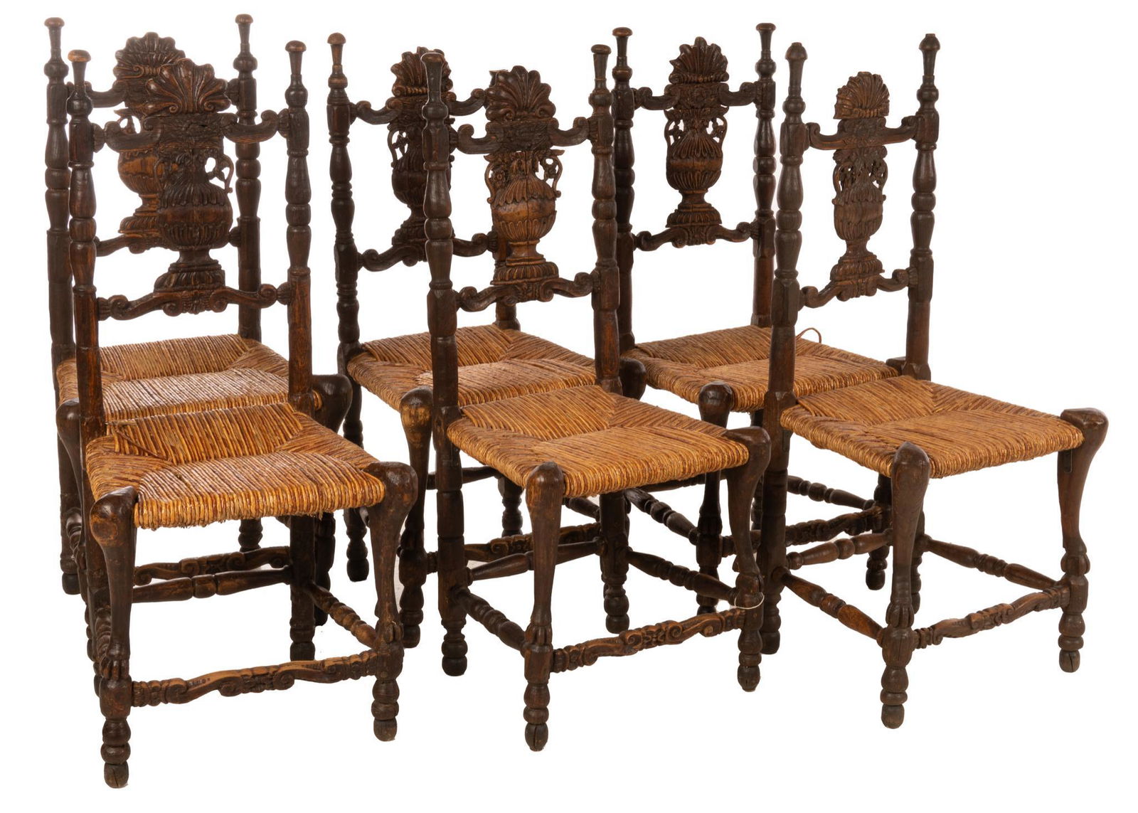 Set of (6) Hacienda Style Chairs (1 of 5)