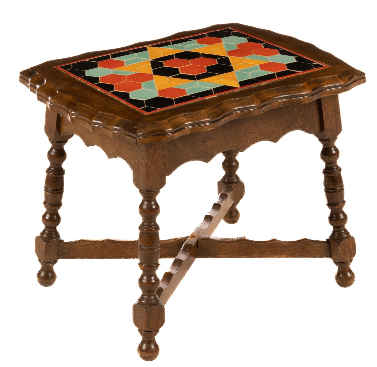 Vintage California Catalina Style Tile Top Table (1 of 4)