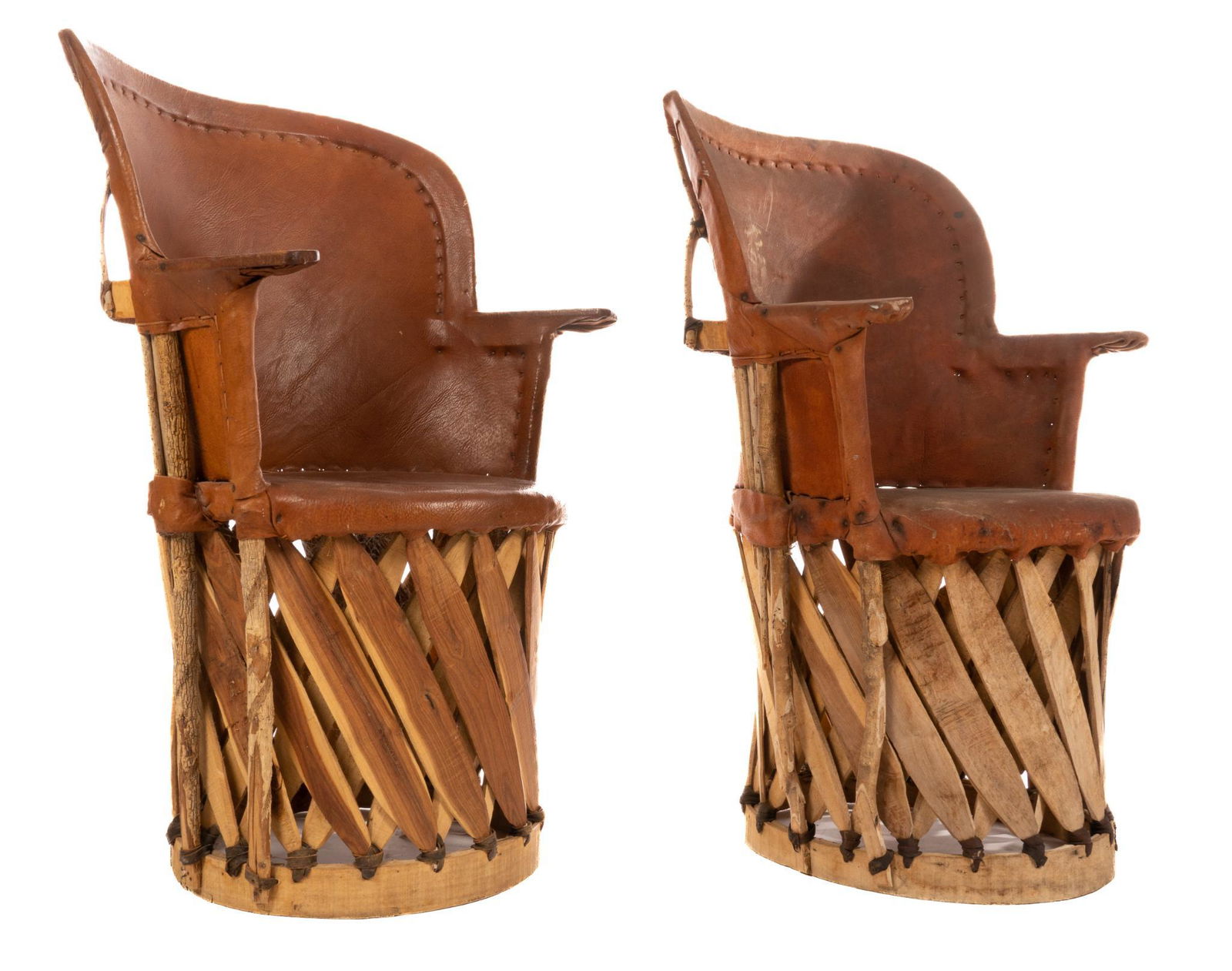 Pair of Mexican Equipale Chairs (1 of 4)
