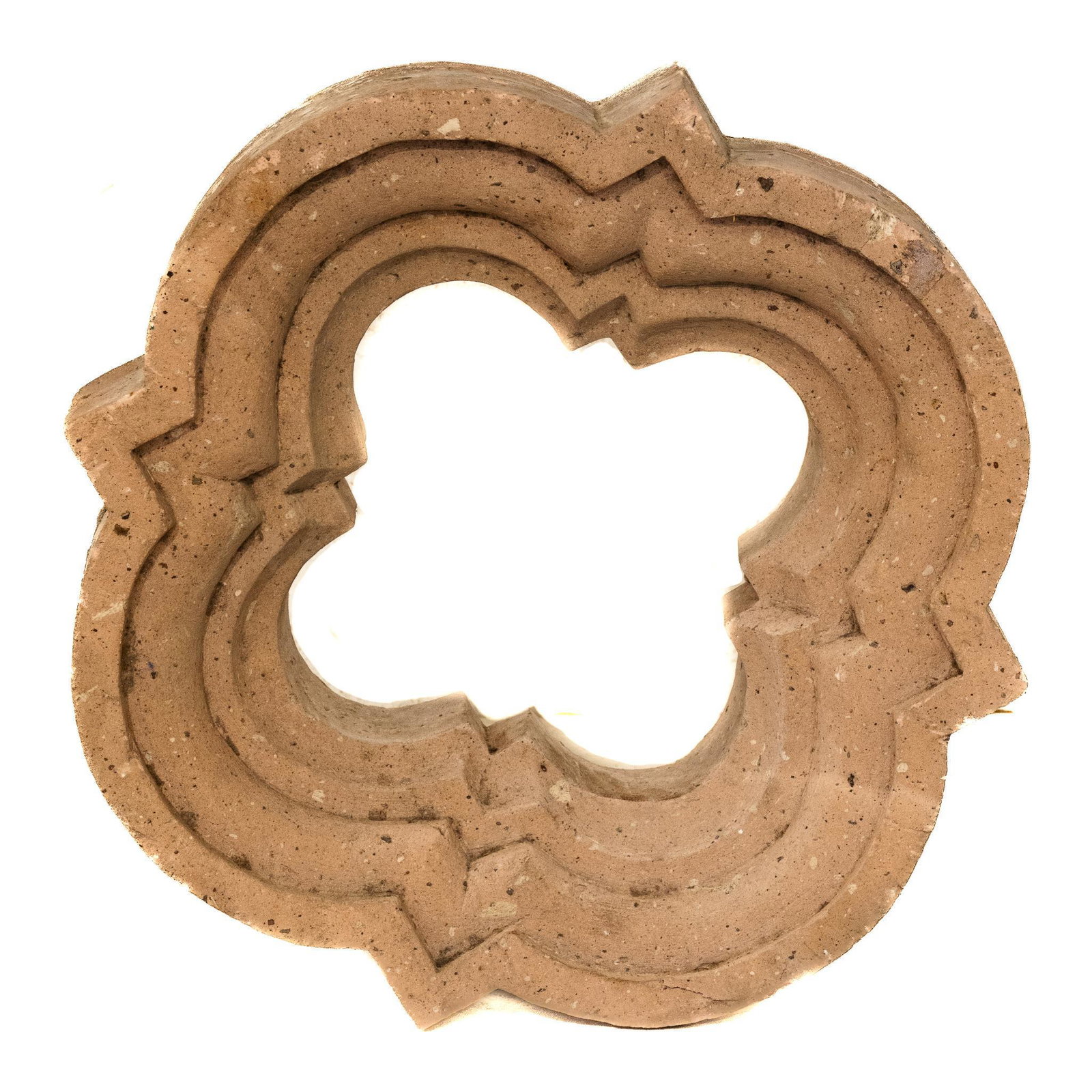 Spanish Colonial Style Architectural Portal: Spanish Colonial style concrete architectural portal, featuring 24"h x 24"w x 5.5"d Provenance: From the former compound of Horse of a Different Color (San Antonio, Texas) We happily provi