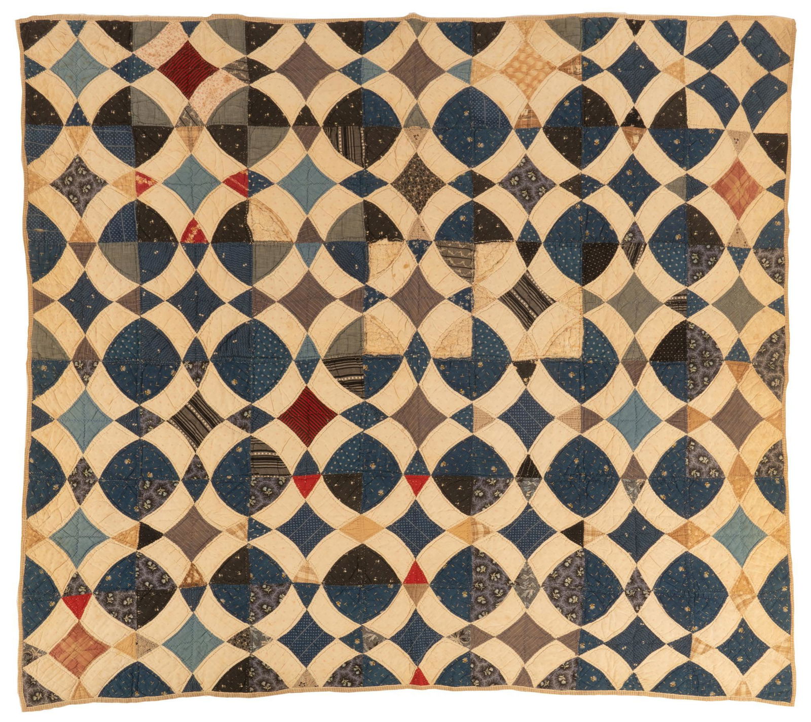 Antique Circle and Diamond Quilt (1 of 3)
