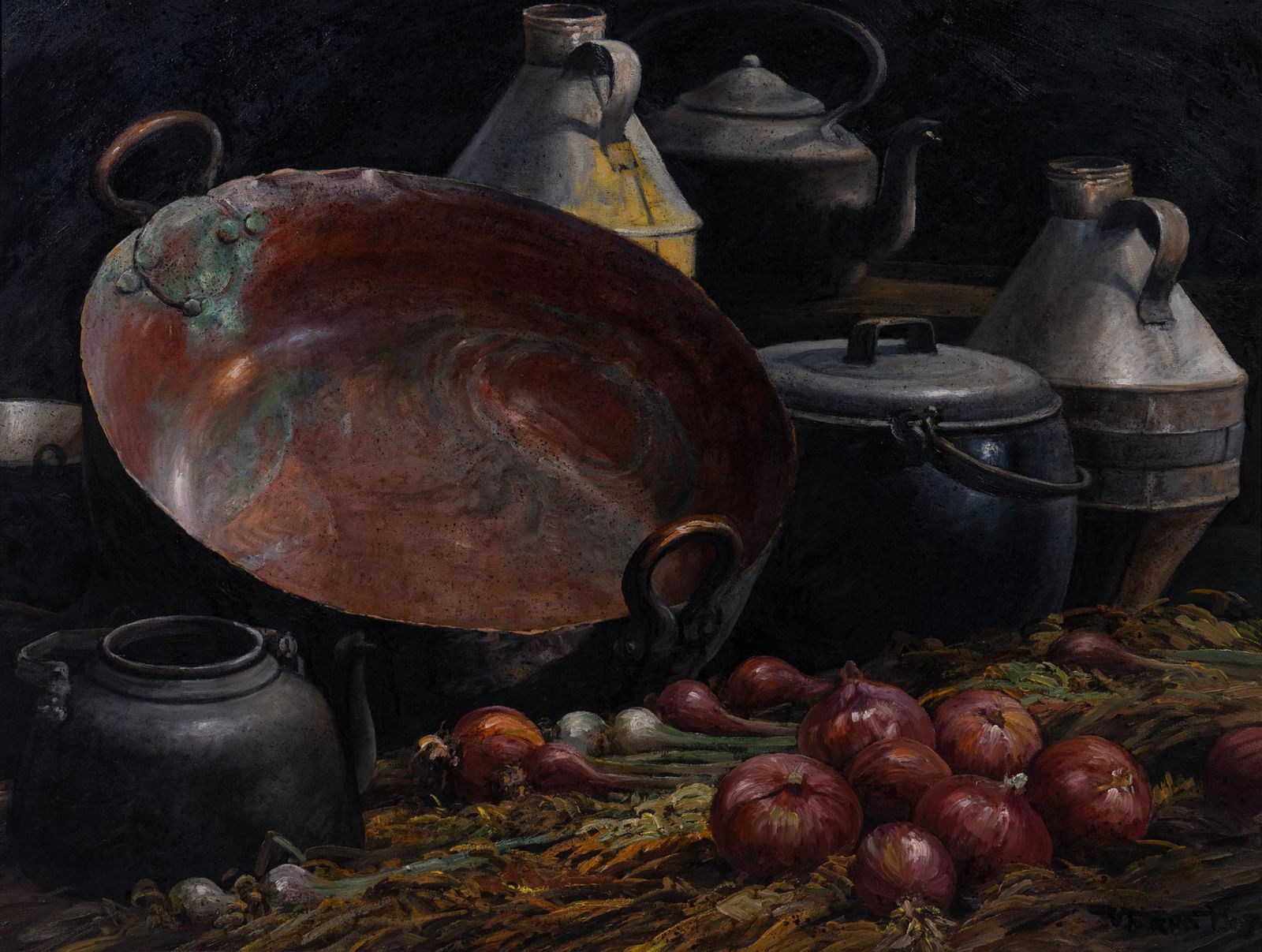 Victor Turpo (b. 1942, Peru), "The Bodega" (1 of 6)