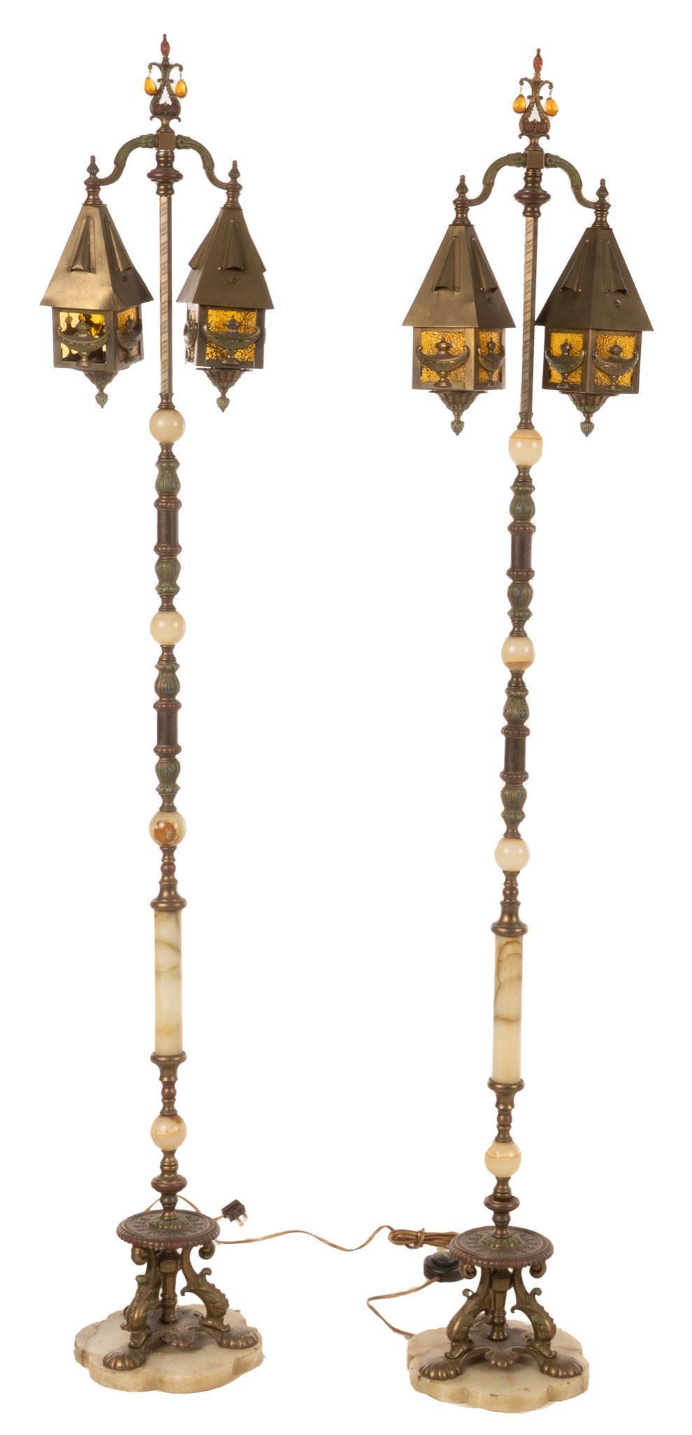 Pair of Colonial Style Floor Lamps (1 of 6)