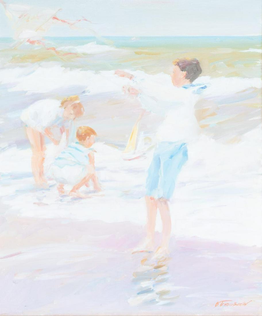 Boris Tchoubanov (b. 1946, Russian-French), Children at the Beach (1 of 4)