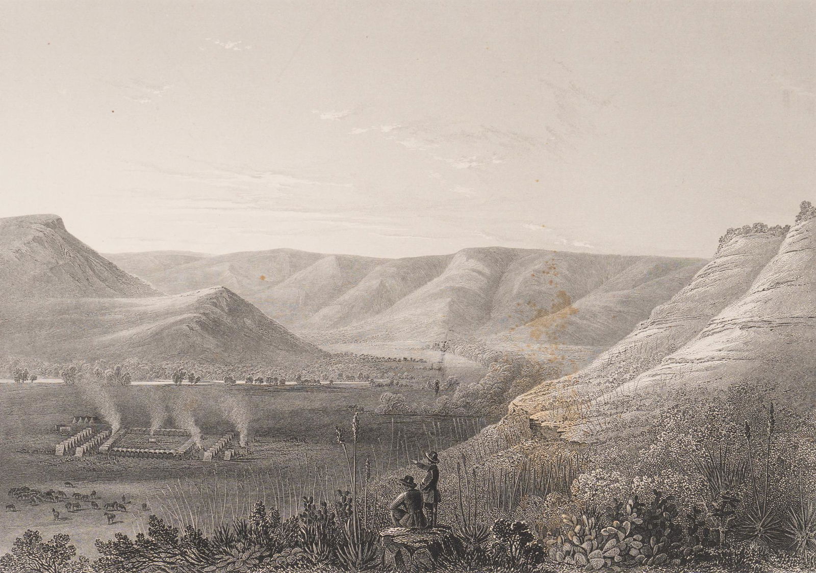 Set of 19th c. Lithographs (2), "Moquino" & "Rio San Pedro" (1 of 13)