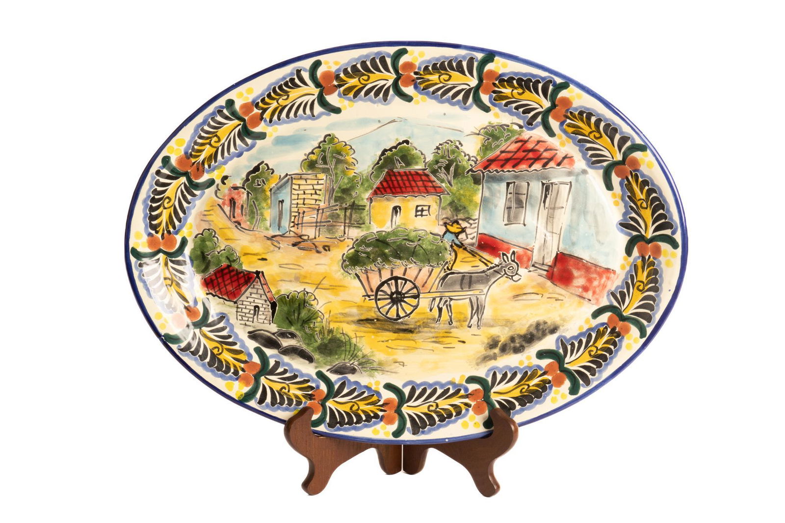 Hand-Painted Majolica Dish (1 of 3)