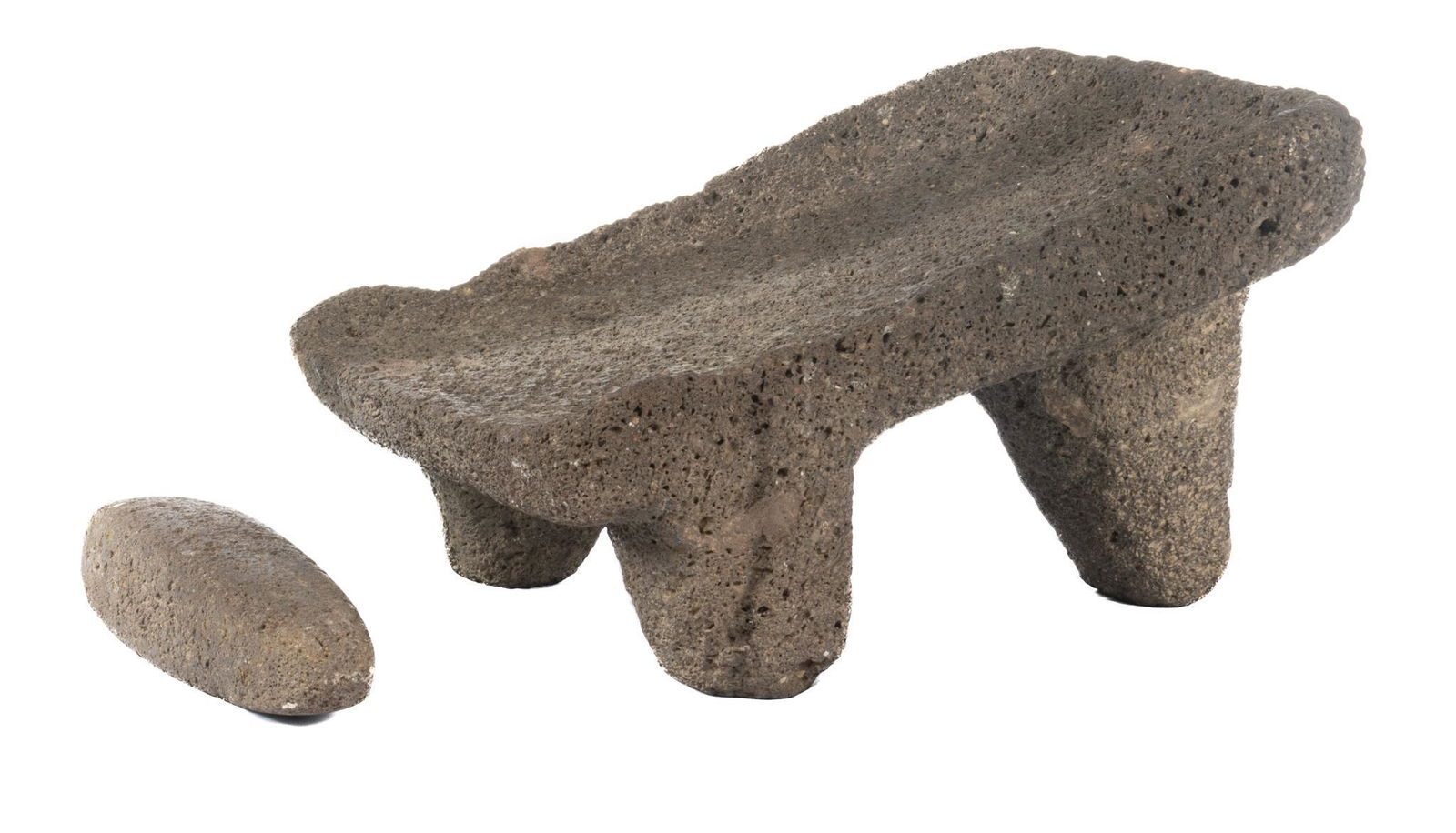 Stone Metate and Mano (1 of 4)