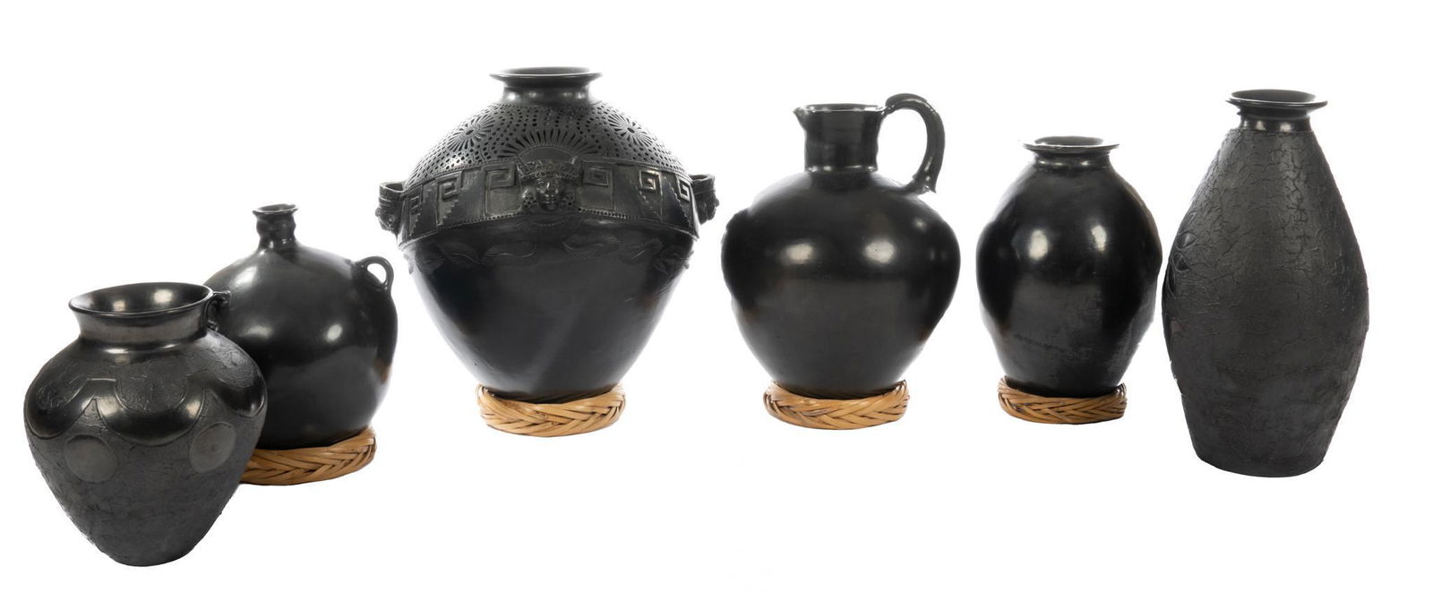 Set of (6) Barro Negro Vessels (1 of 5)