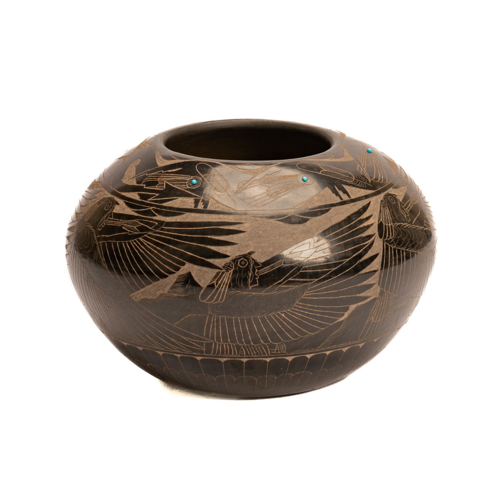 Norman Red Star (b. 1955), Santa Clara Burnished Bowl (1 of 5)