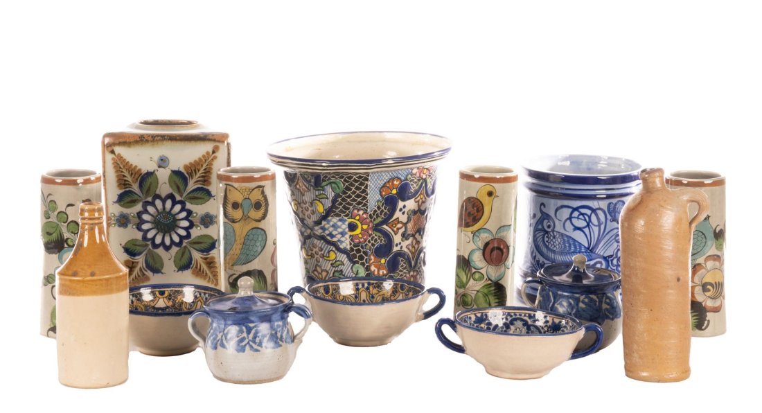 Collection of (14) Mexican Ceramic Home Goods (1 of 4)