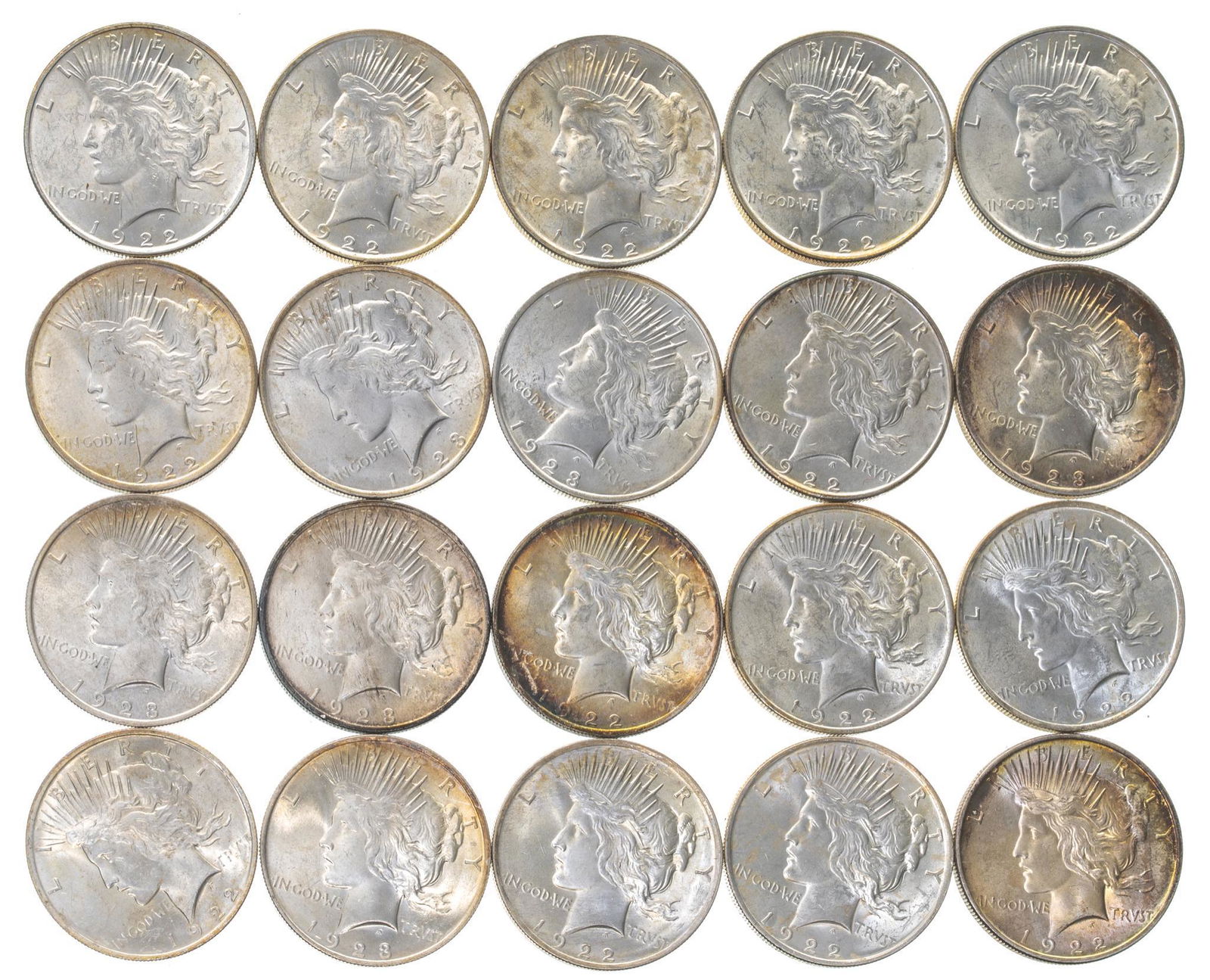 (20) Silver Peace Dollars (1 of 2)