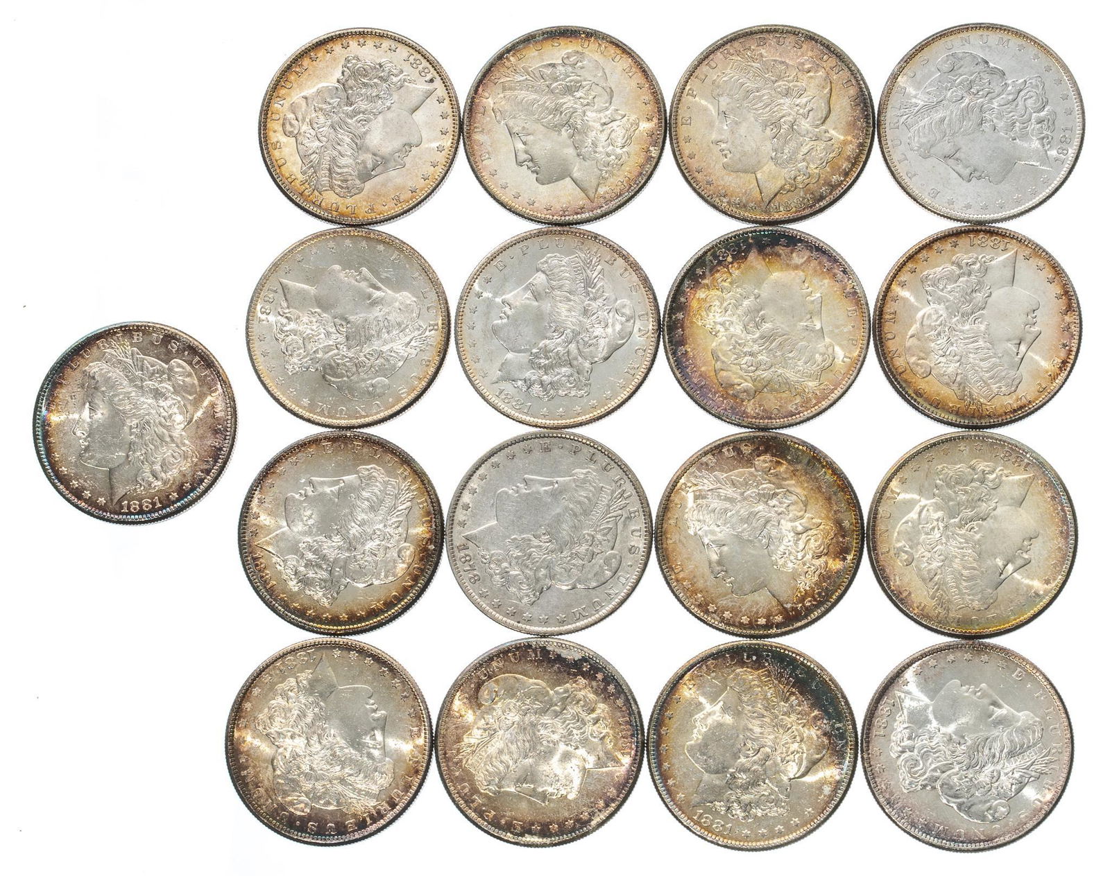 (17) Morgan Silver Dollars (1 of 2)