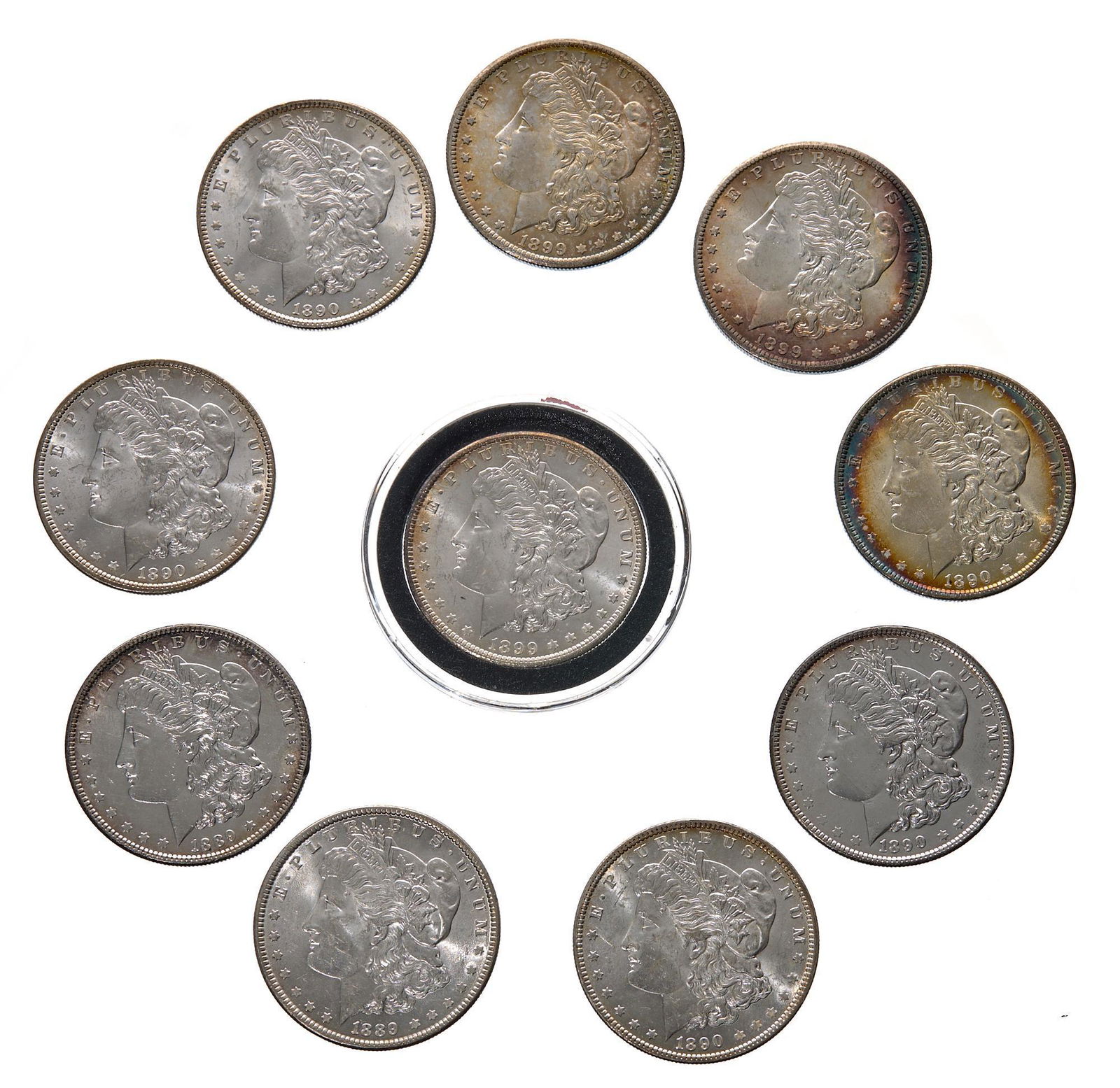 (10) Morgan Silver Dollars (1 of 4)
